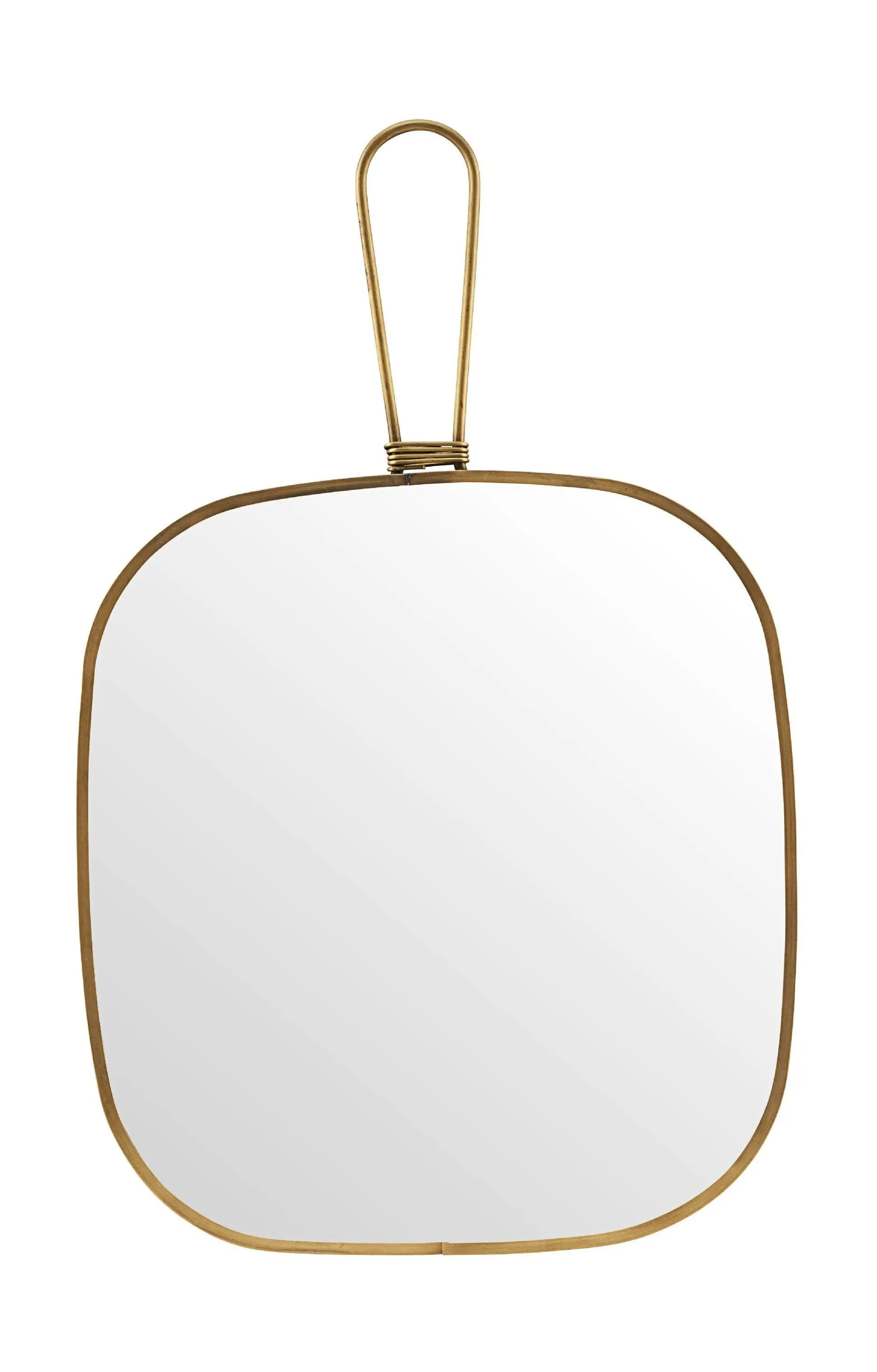 Meraki Mirror With Frame 20x22 Cm, Antique Brass