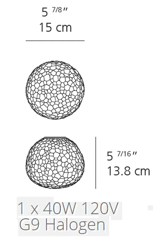 Meteorite Wall or Ceiling Light