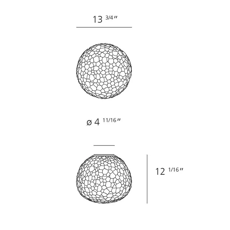 Meteorite Wall or Ceiling Light
