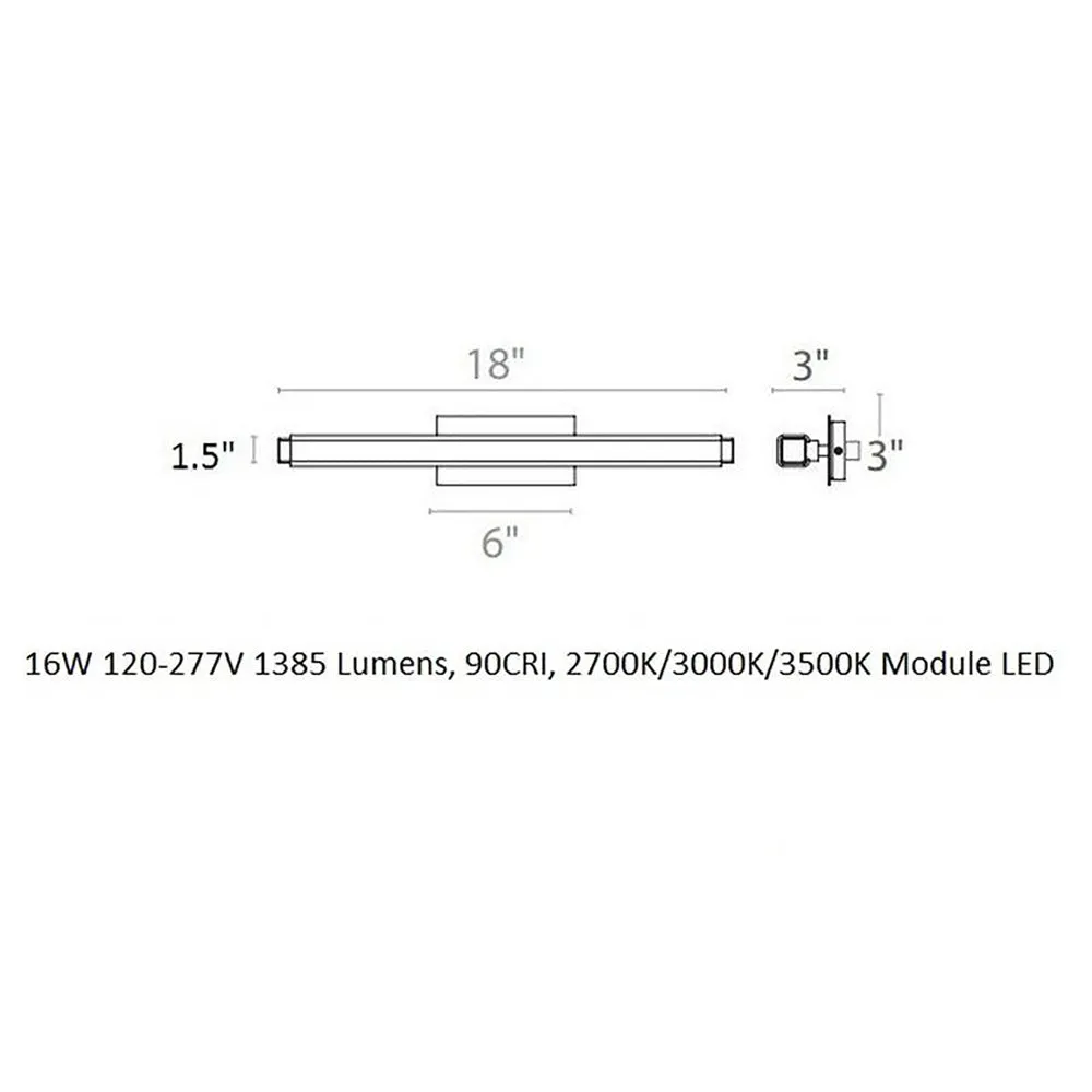 Mini Vogue LED Bathroom Vanity & Wall Light