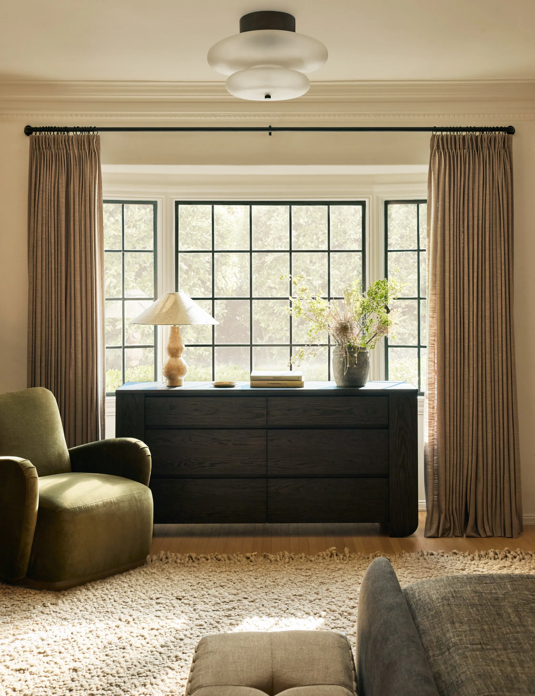 Miru Flush Mount Light by DISC Interiors Lulu and Georgia
