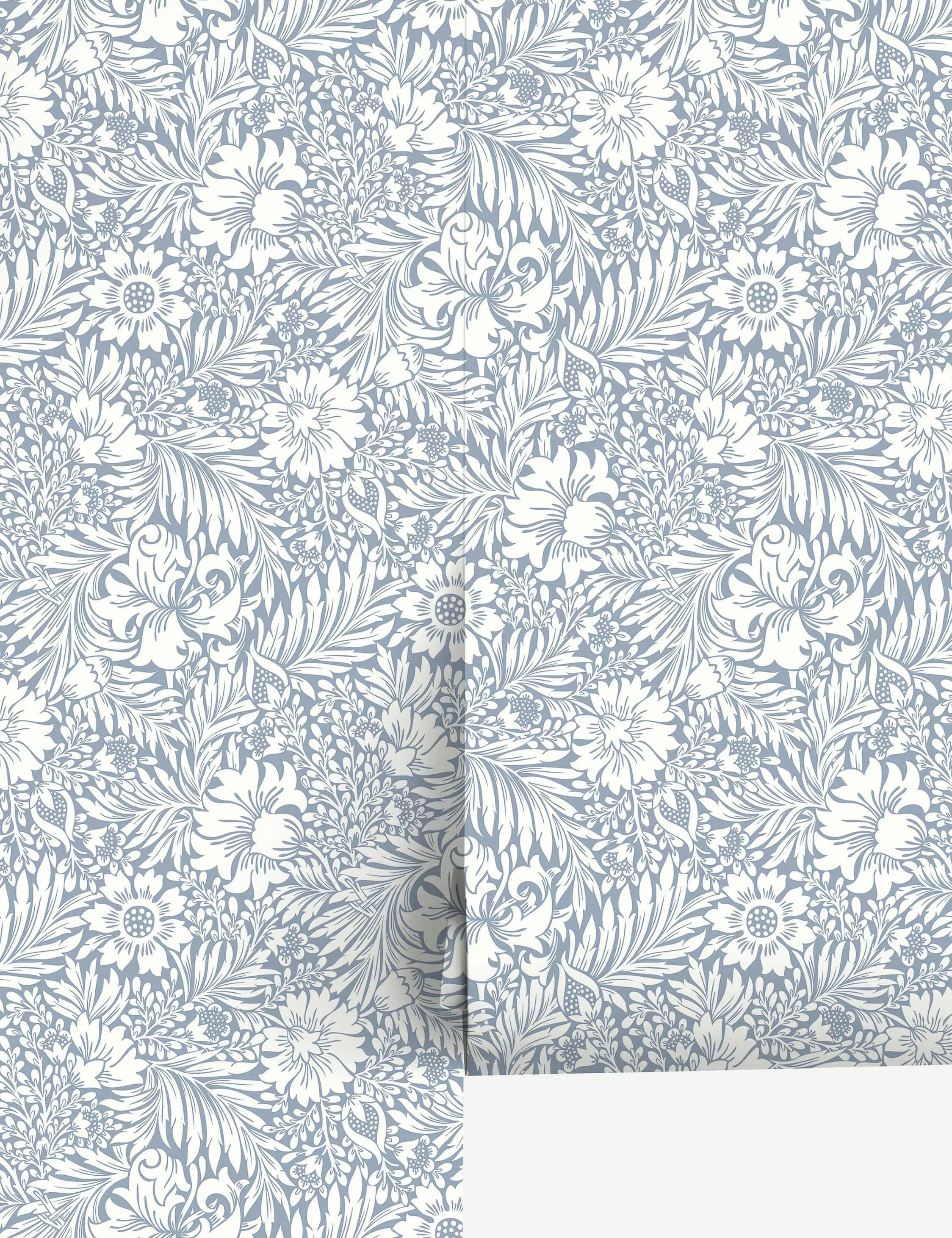 Modern Acanthus Peel   Stick Wallpaper by Erin & Ben Co. Lulu and Georgia