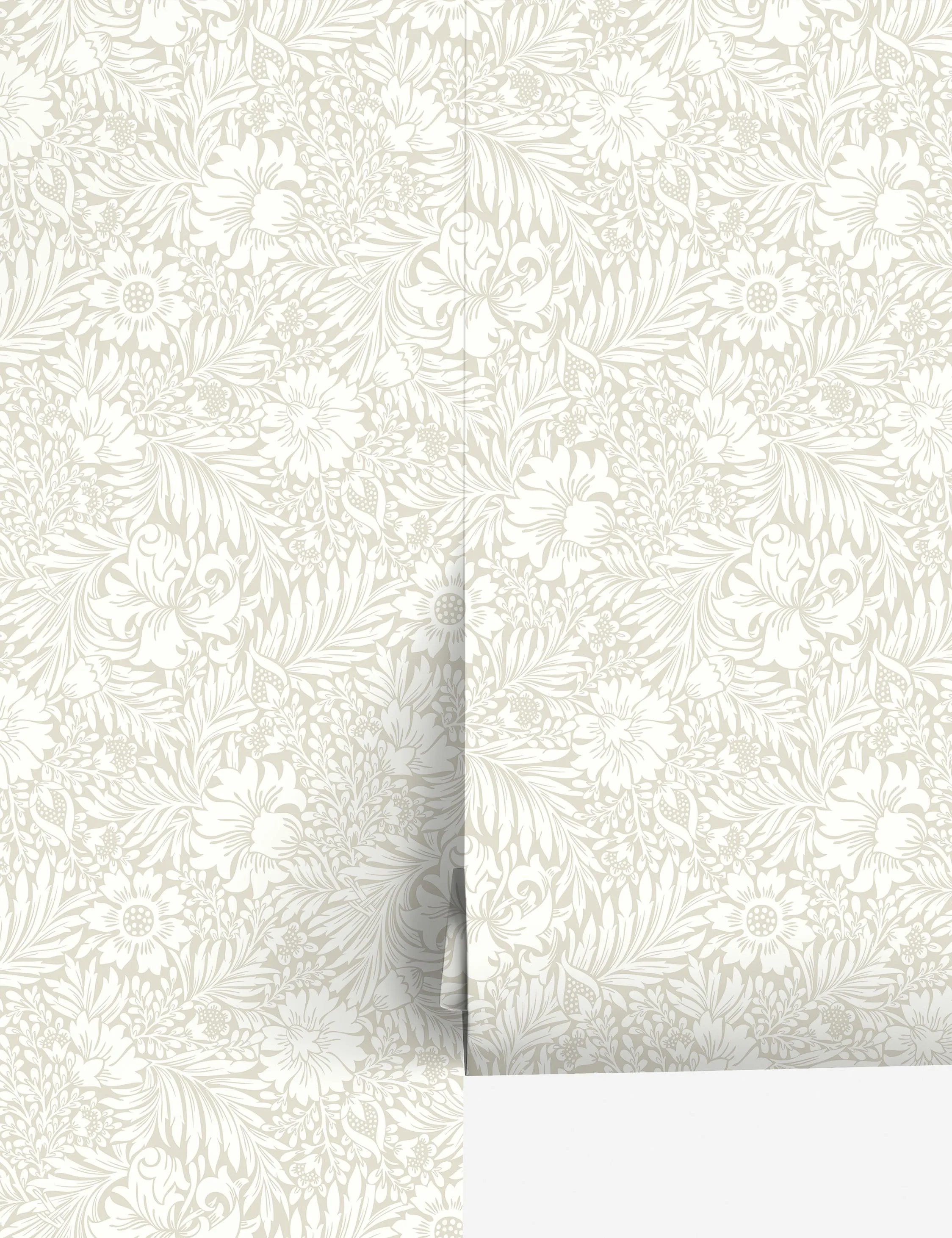 Modern Acanthus Peel   Stick Wallpaper by Erin & Ben Co. Lulu and Georgia