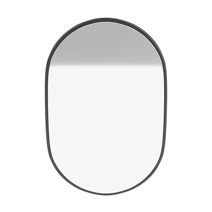 Montana Look Oval Mirror, Carbon Black