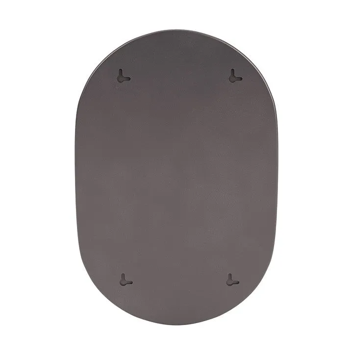 Montana Look Oval Mirror, Coffee Brown