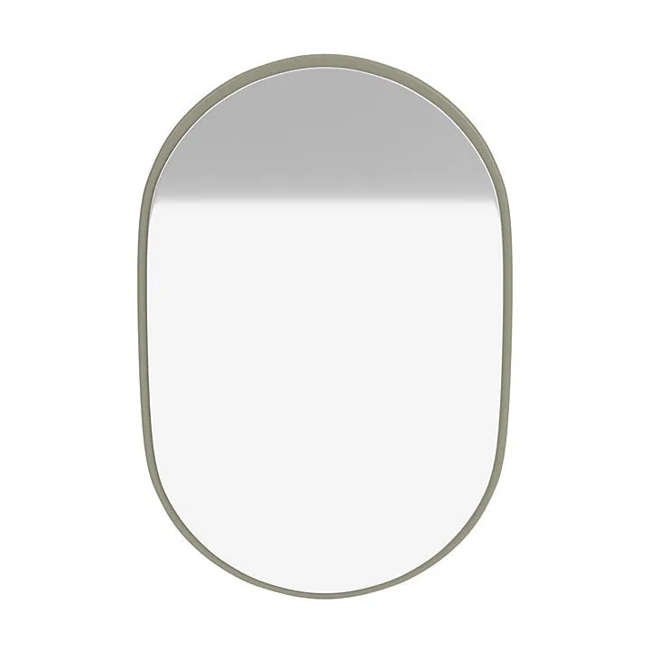 Montana Look Oval Mirror, Fennel Green