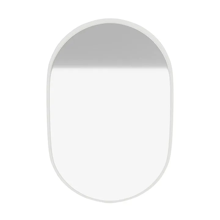 Montana Look Oval Mirror, White