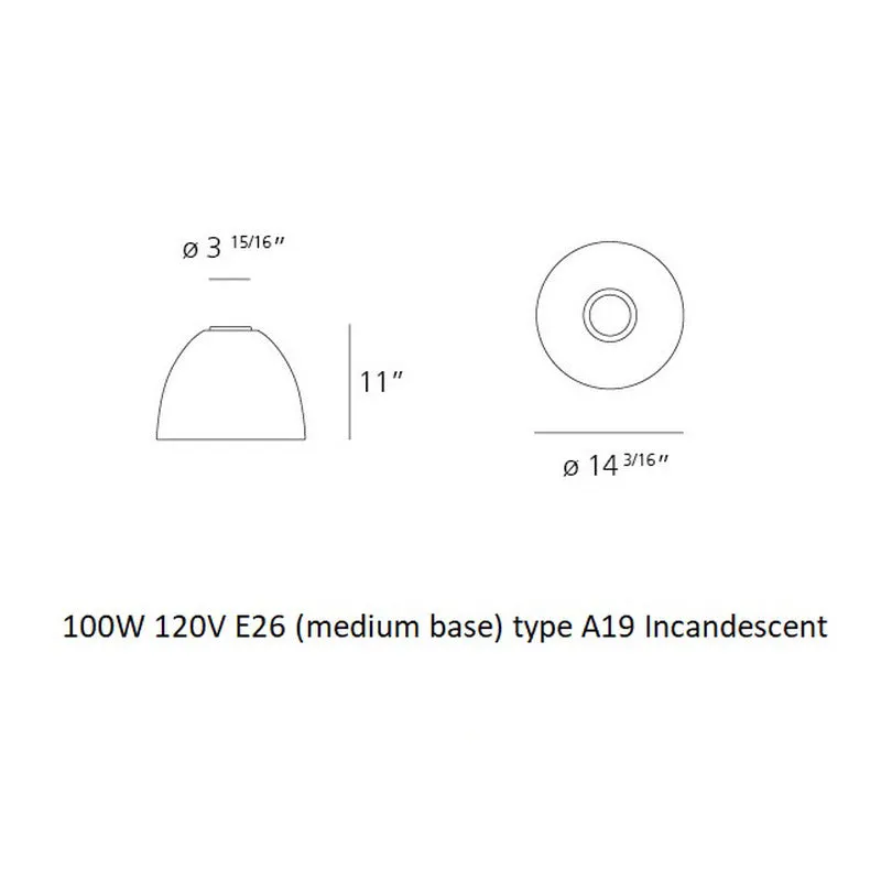 Nur Gloss Flush Mount