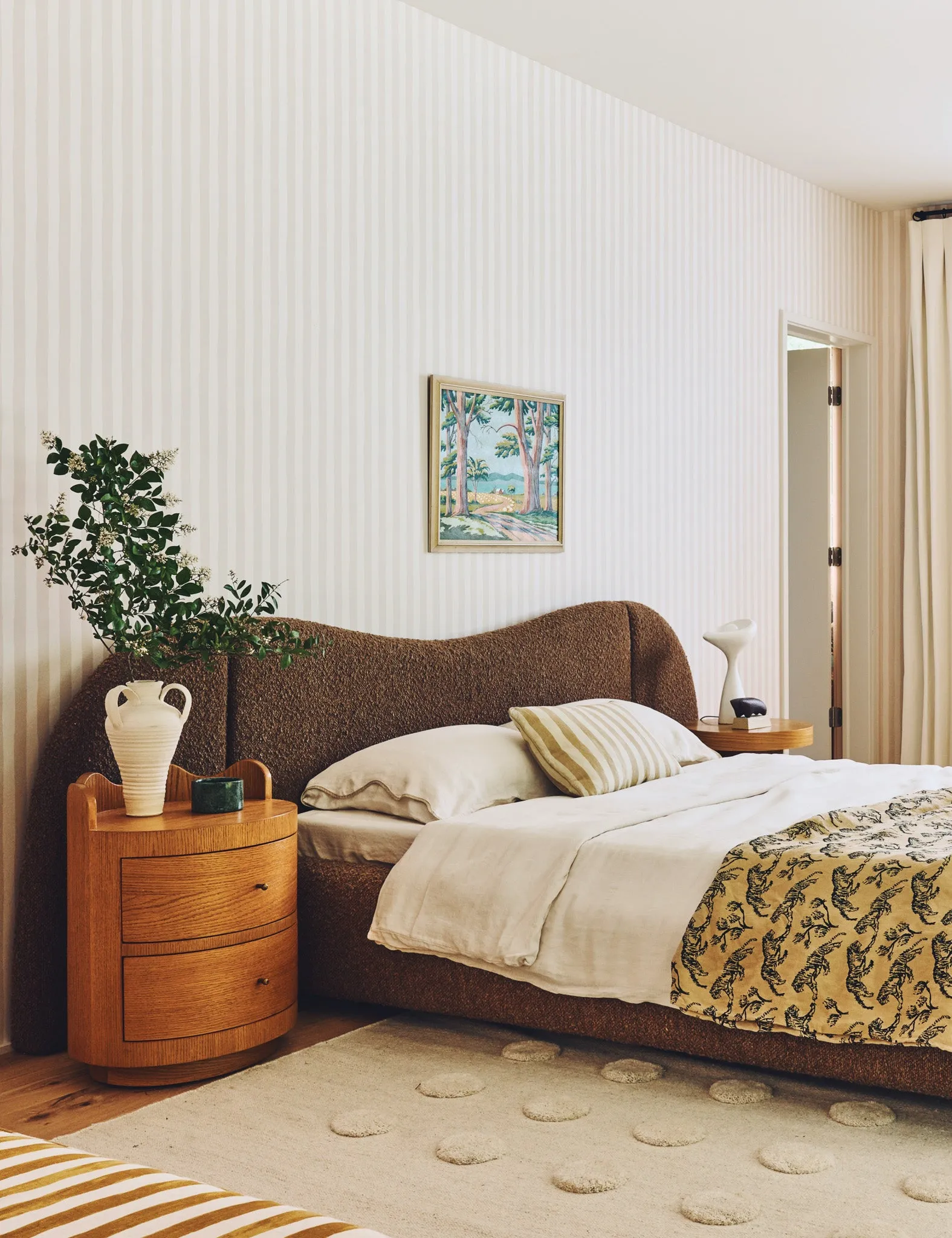 Painterly Stripe Wallpaper by Sarah Sherman Samuel Lulu and Georgia