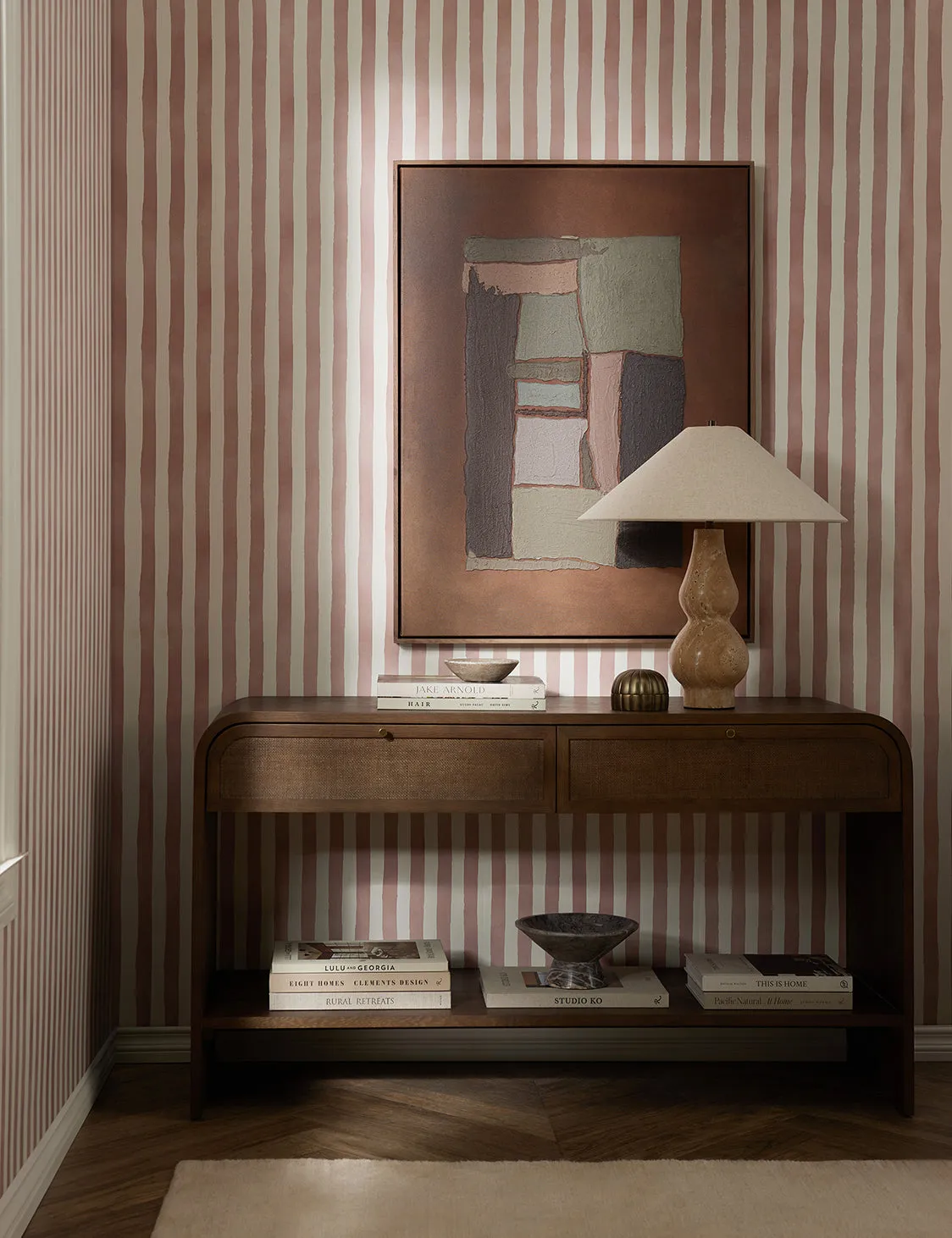 Painterly Stripe Wallpaper by Sarah Sherman Samuel Lulu and Georgia