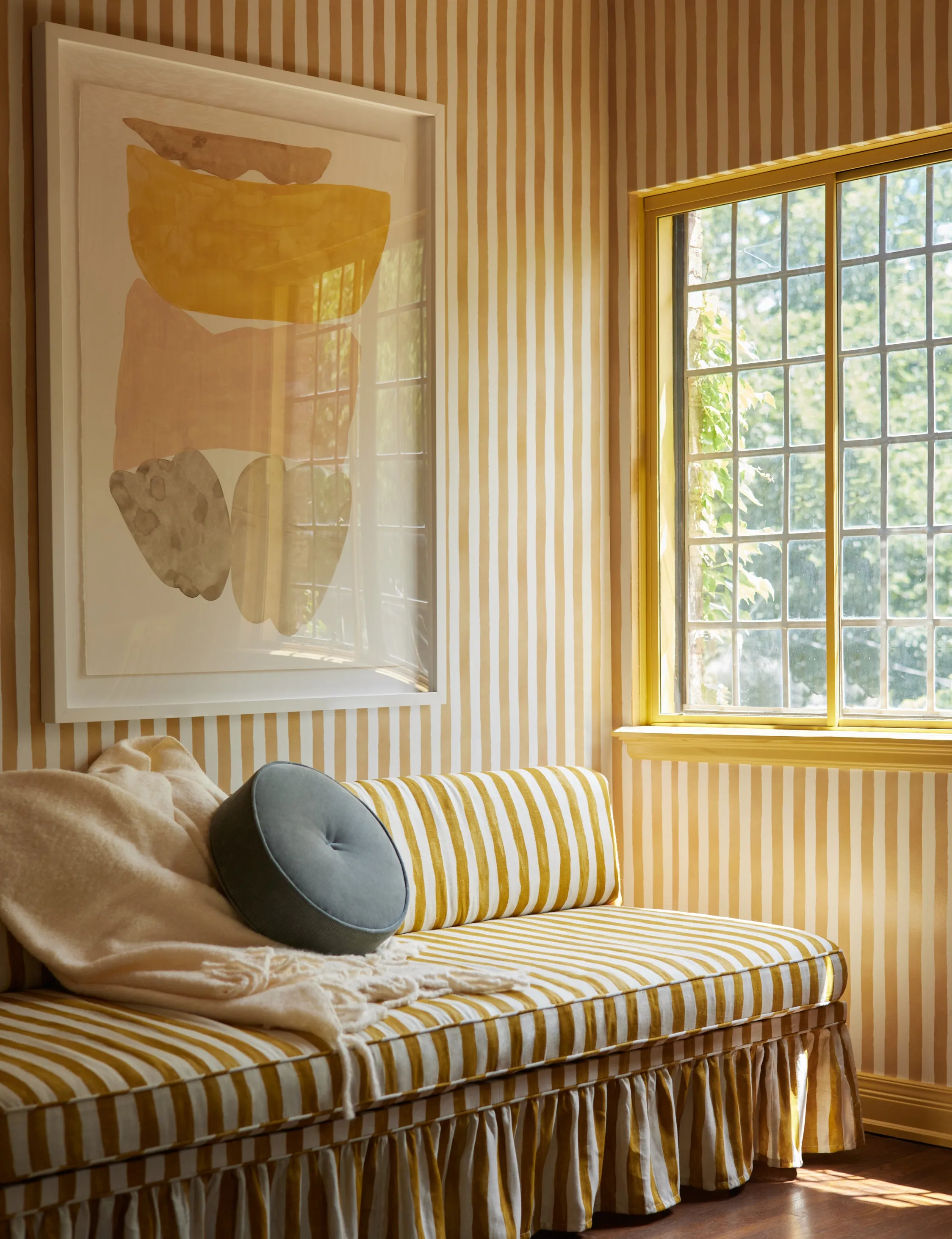 Painterly Stripe Wallpaper by Sarah Sherman Samuel Lulu and Georgia
