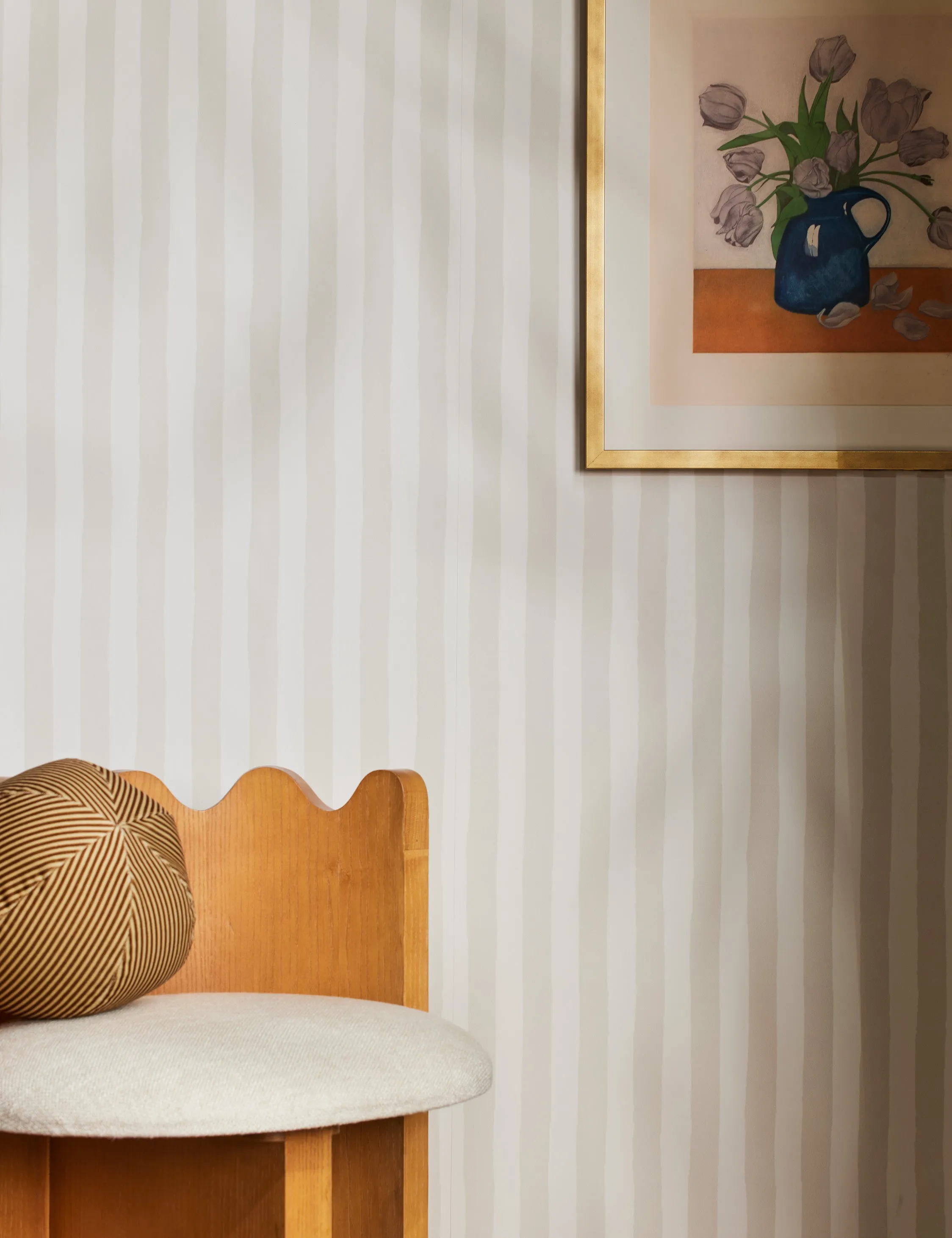 Painterly Stripe Wallpaper by Sarah Sherman Samuel Lulu and Georgia
