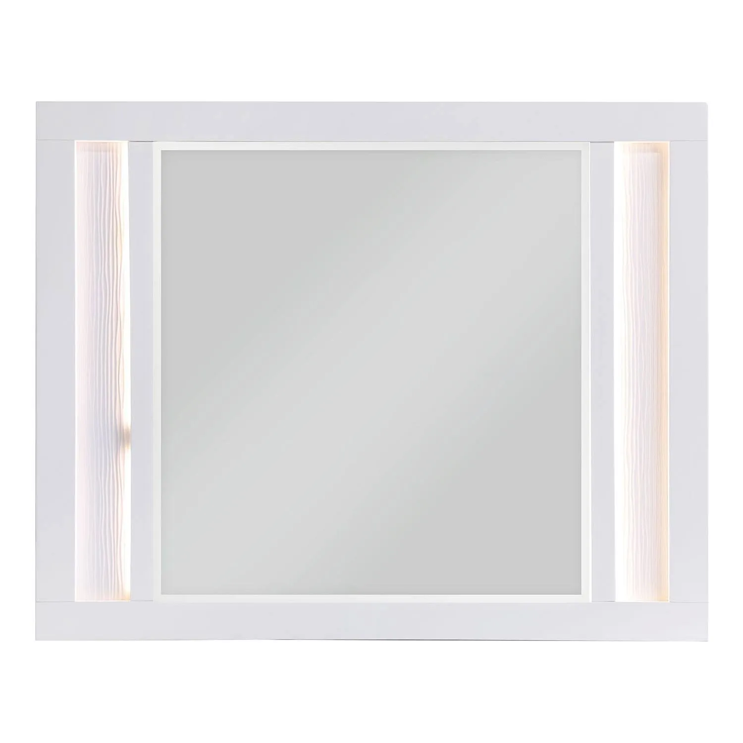 Paris Mirror with LED Lighting - White