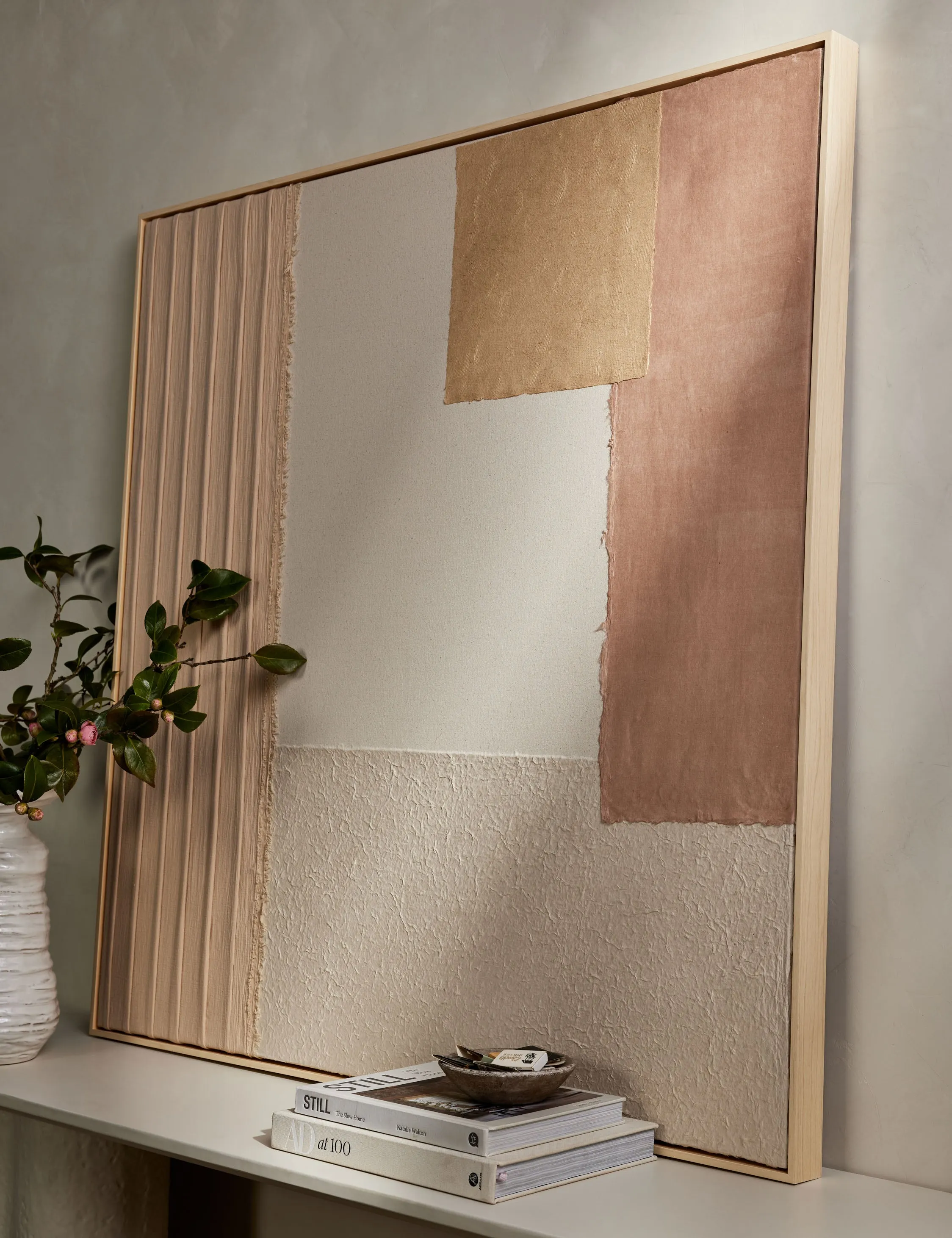 Patchwork Blush Wall Art by Visual Contrast Lulu and Georgia