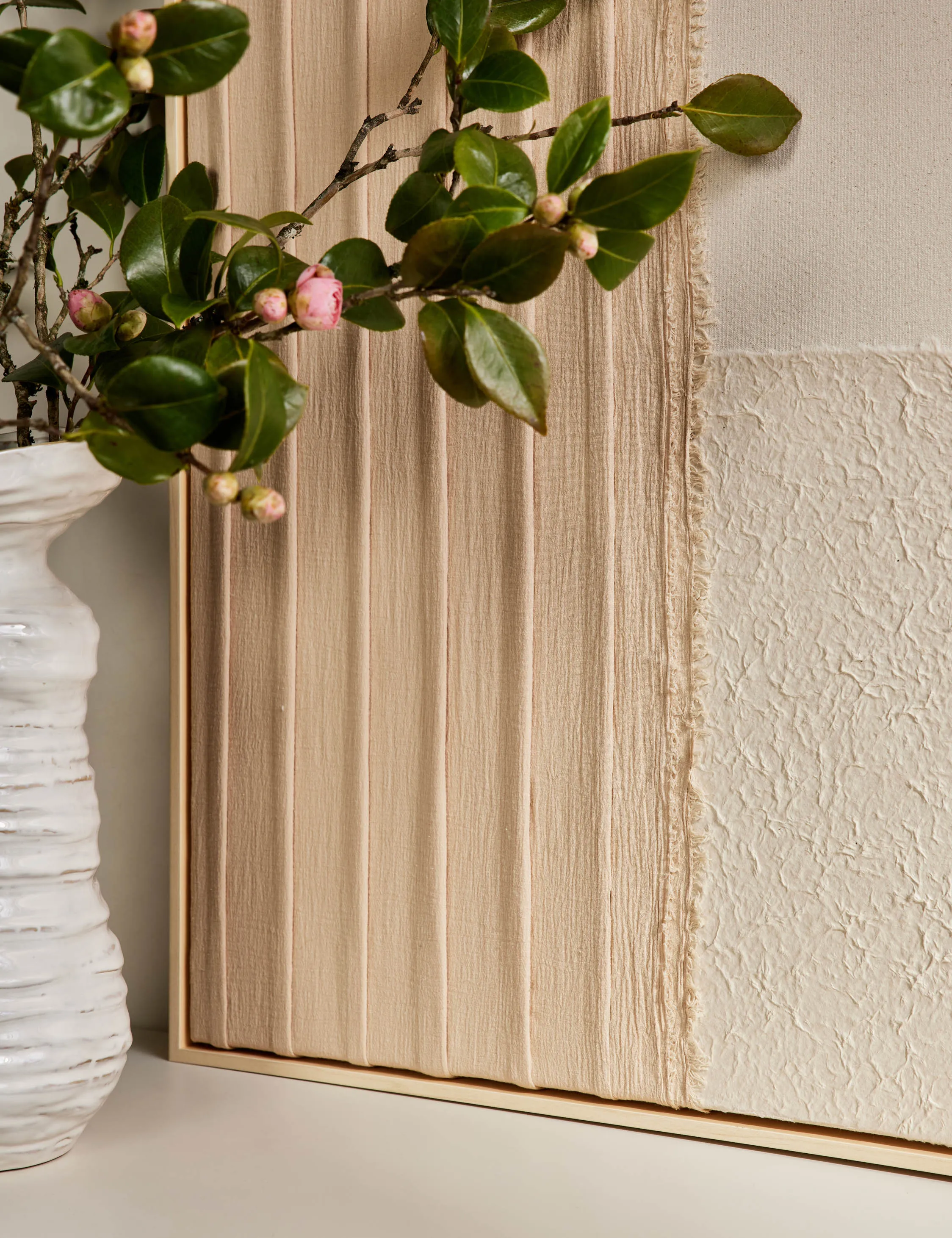 Patchwork Blush Wall Art by Visual Contrast Lulu and Georgia
