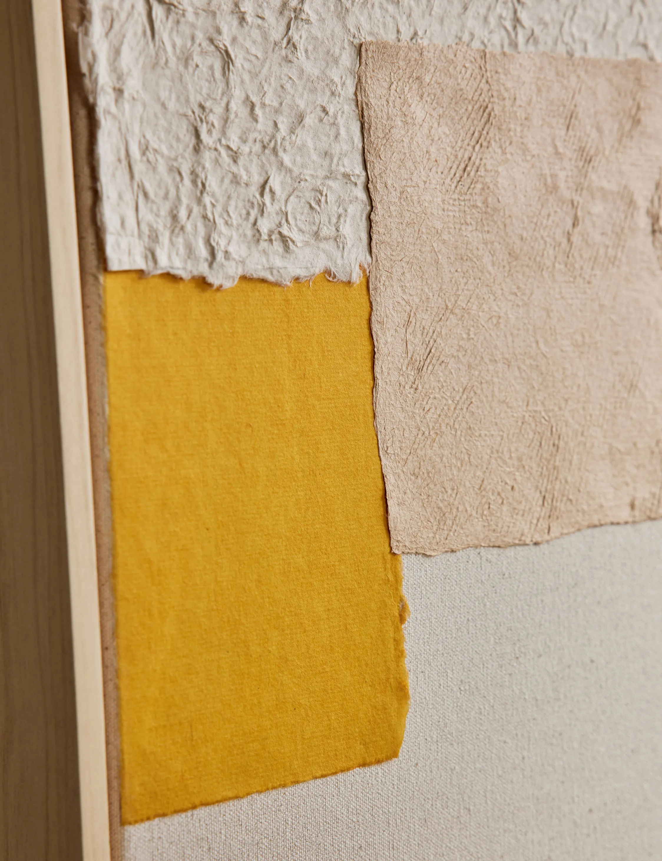 Patchwork Copper   Yellow Wall Art by Visual Contrast Lulu and Georgia