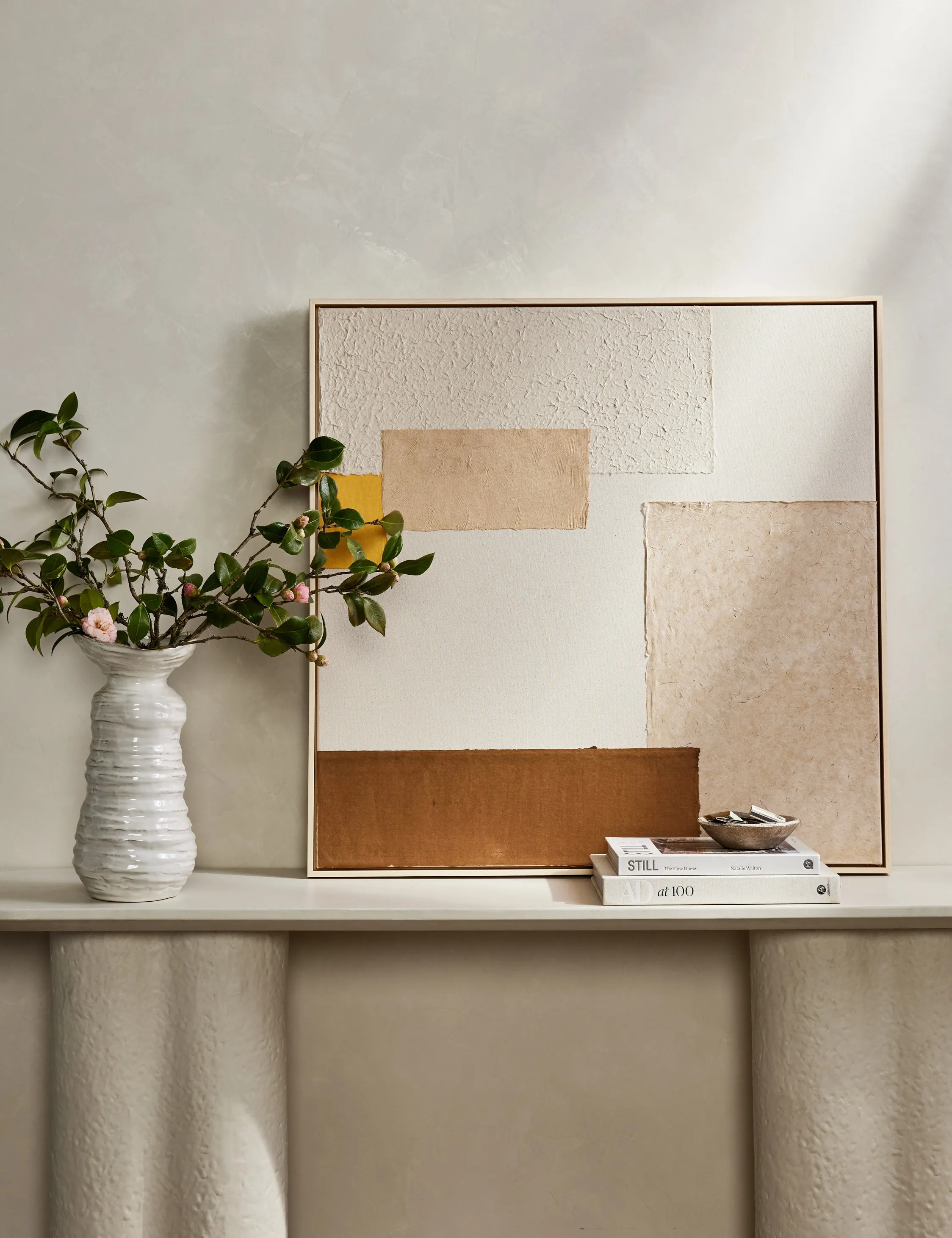 Patchwork Copper   Yellow Wall Art by Visual Contrast Lulu and Georgia