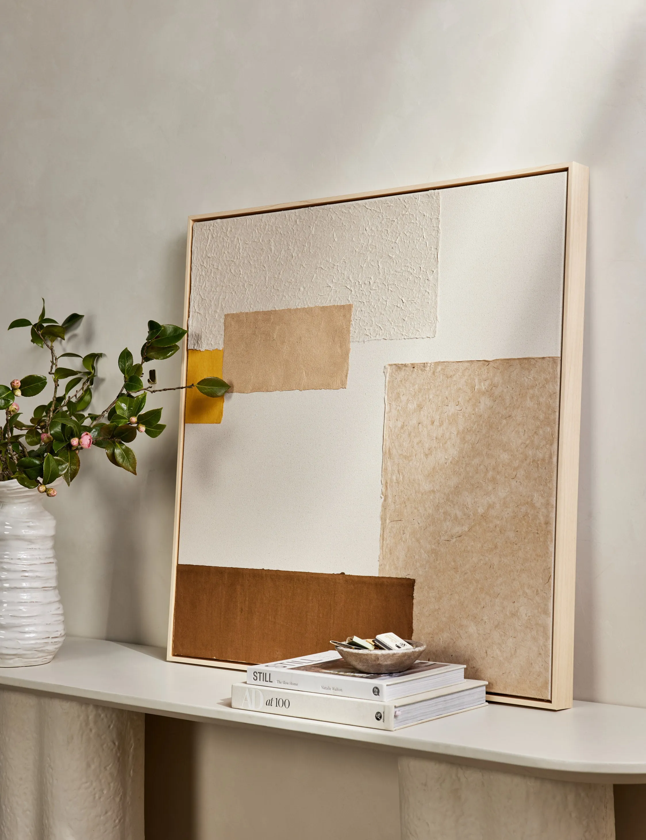 Patchwork Copper   Yellow Wall Art by Visual Contrast Lulu and Georgia