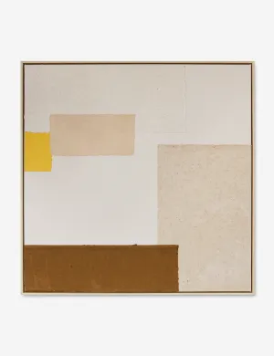 Patchwork Copper   Yellow Wall Art by Visual Contrast Lulu and Georgia