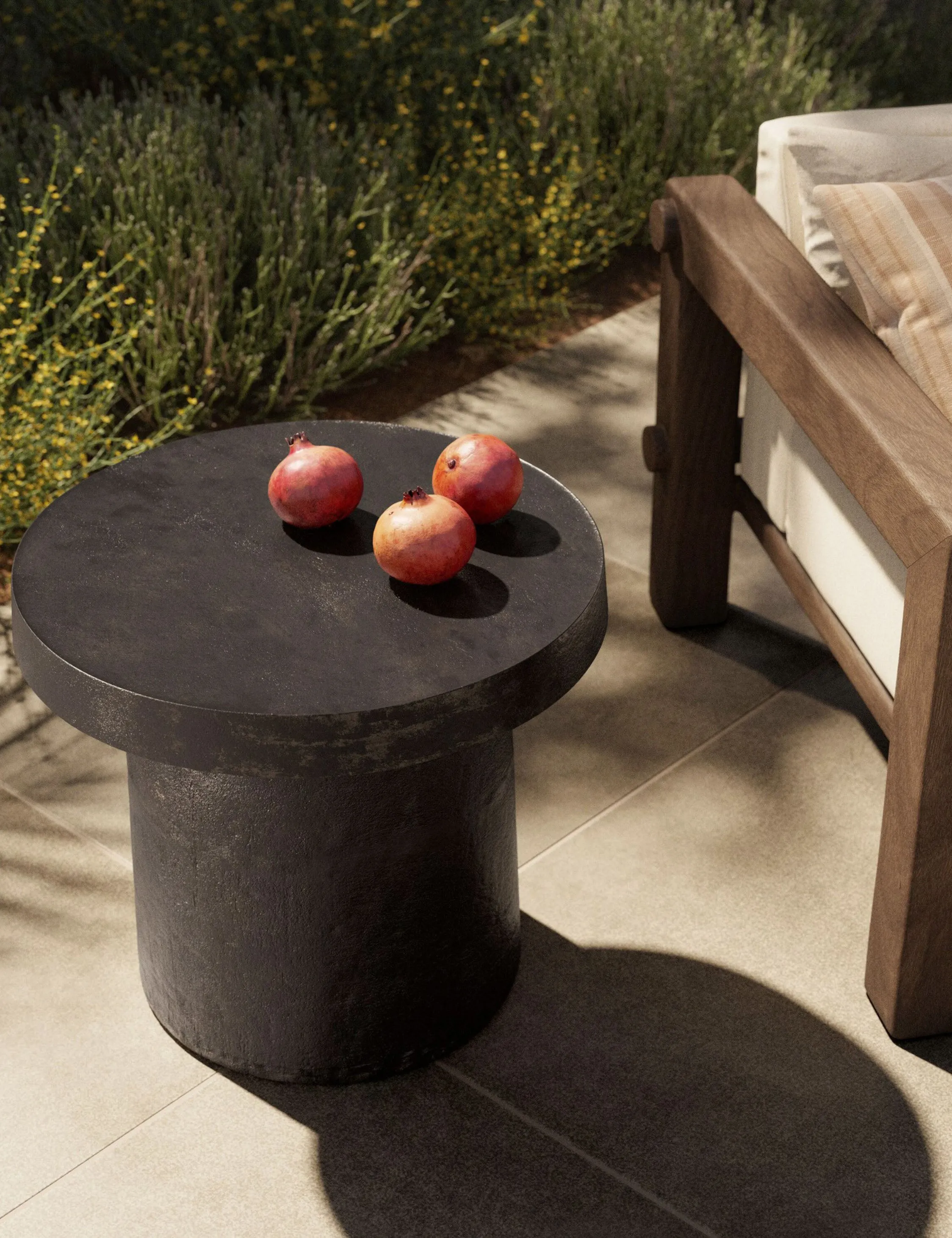Paz Indoor / Outdoor Round Side Table by Amber Lewis x Four Hands Lulu and Georgia