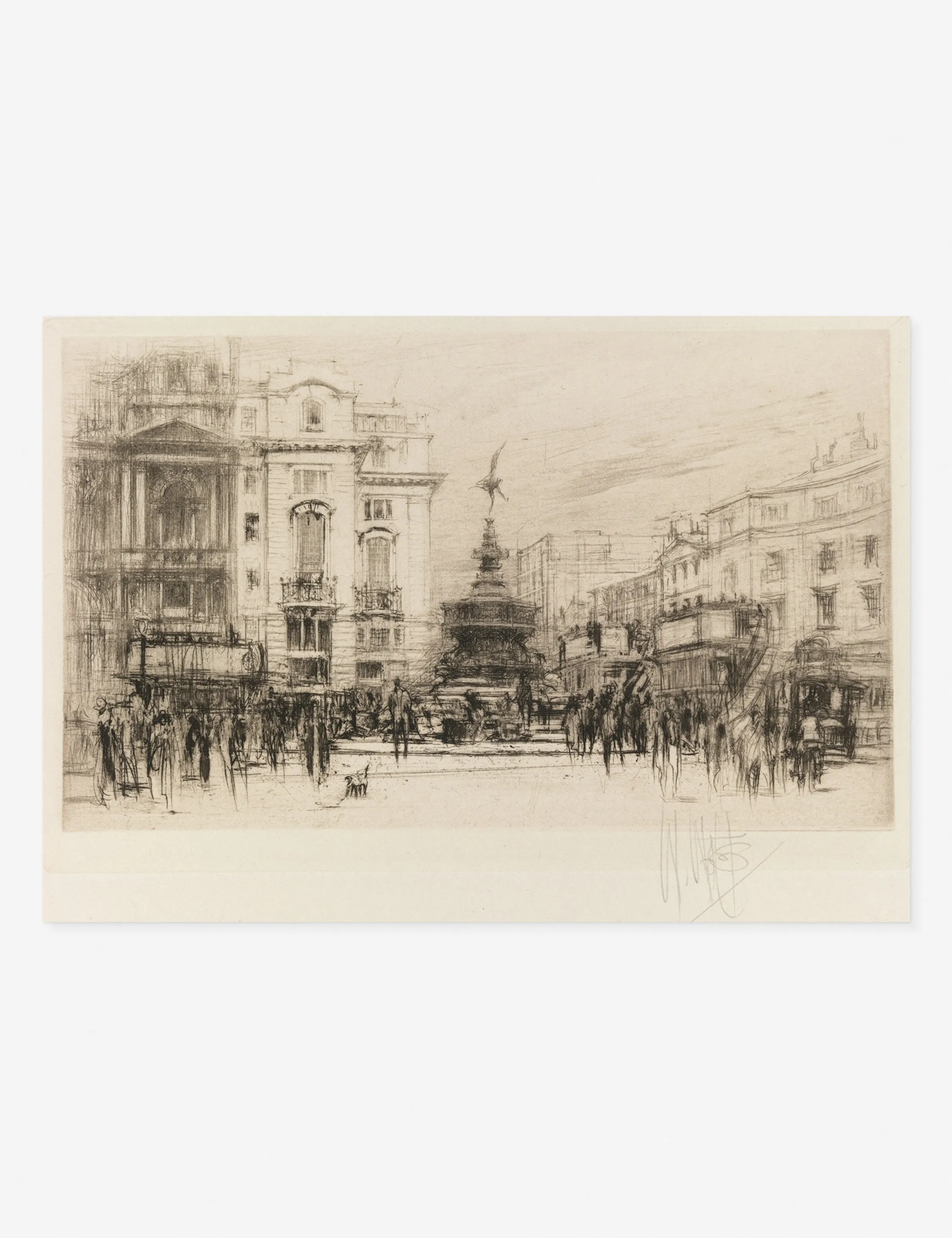 Piccadilly Circus (with Criterion Theatre) Print by William Walcot Lulu and Georgia