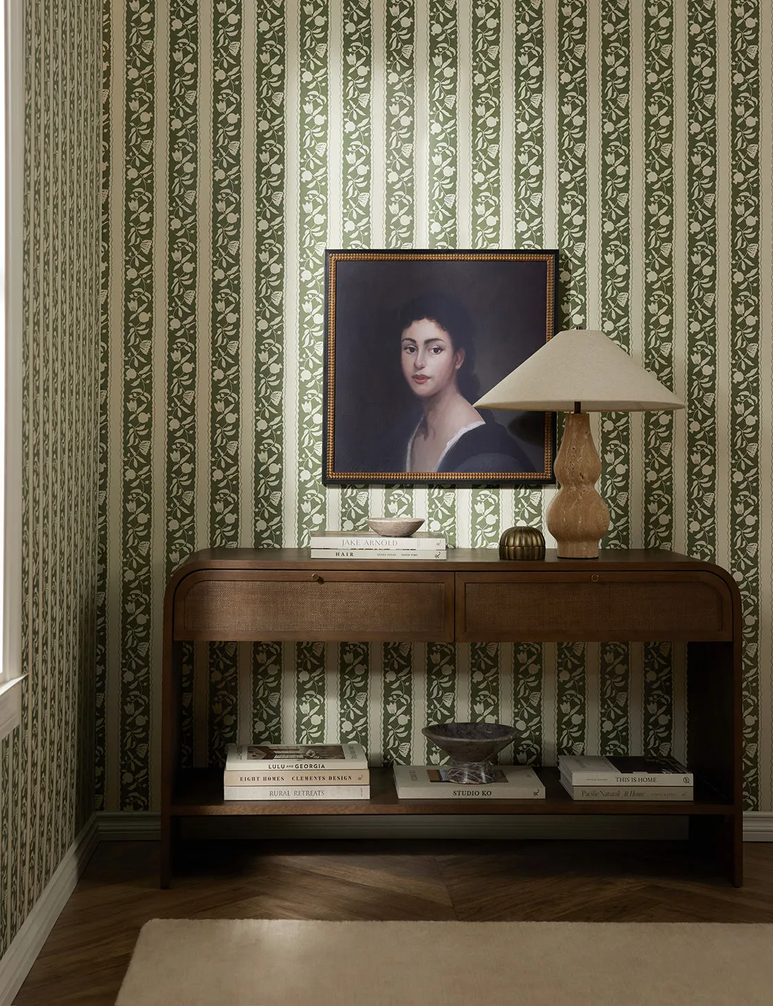 Pome Stripe Wallpaper by Sarah Sherman Samuel Lulu and Georgia
