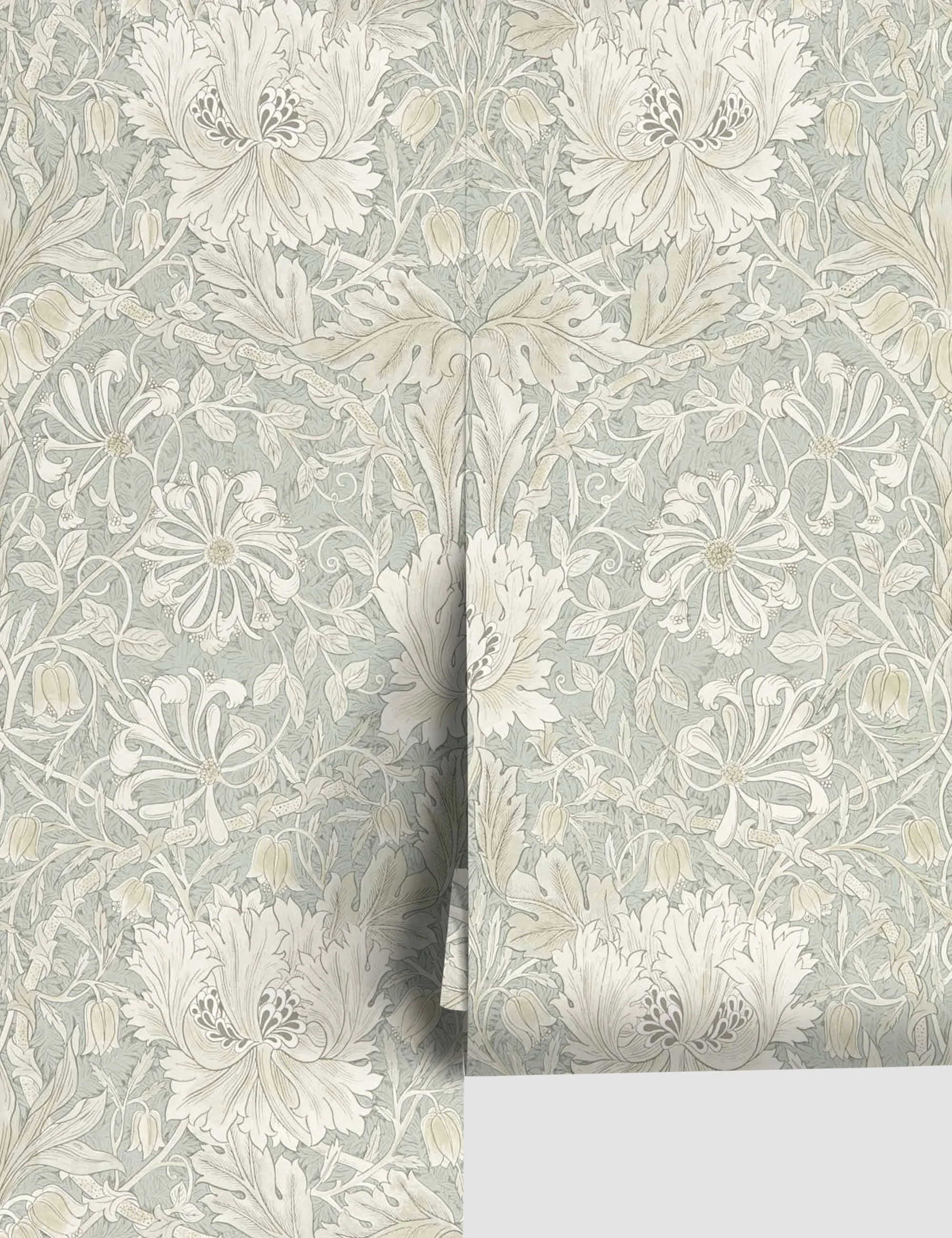 Pure Honeysuckle & Tulip Wallpaper by Morris & Co. Lulu and Georgia