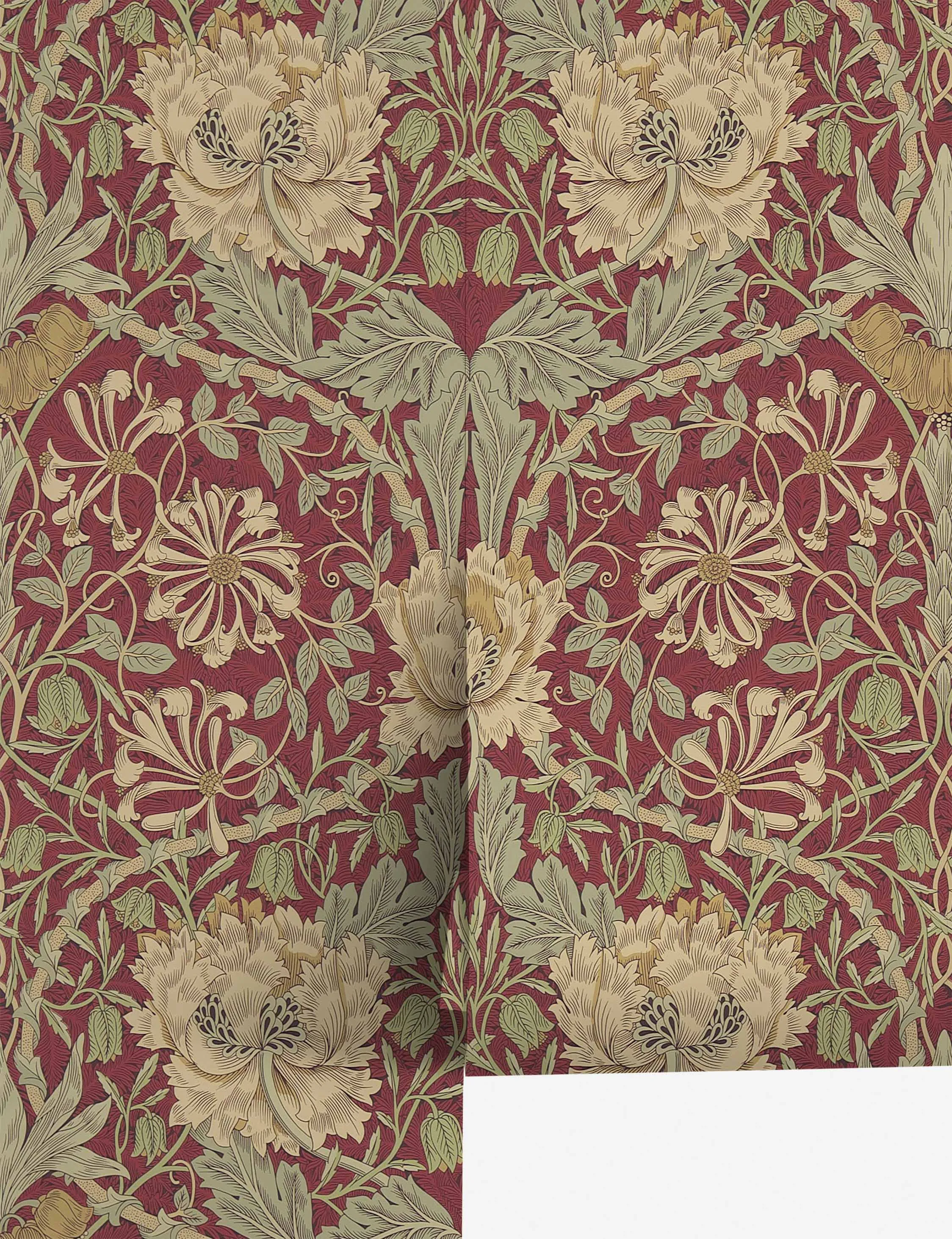 Pure Honeysuckle & Tulip Wallpaper by Morris & Co. Lulu and Georgia
