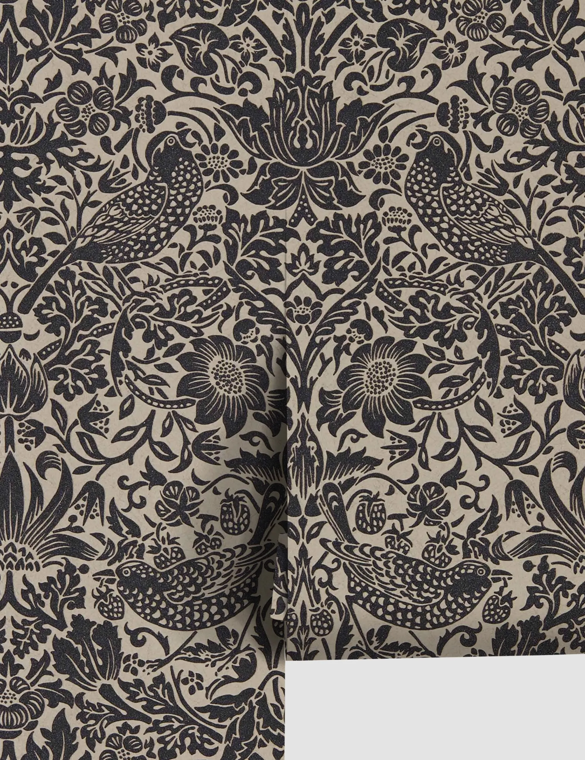 Pure Strawberry Thief Wallpaper by Morris & Co. Lulu and Georgia
