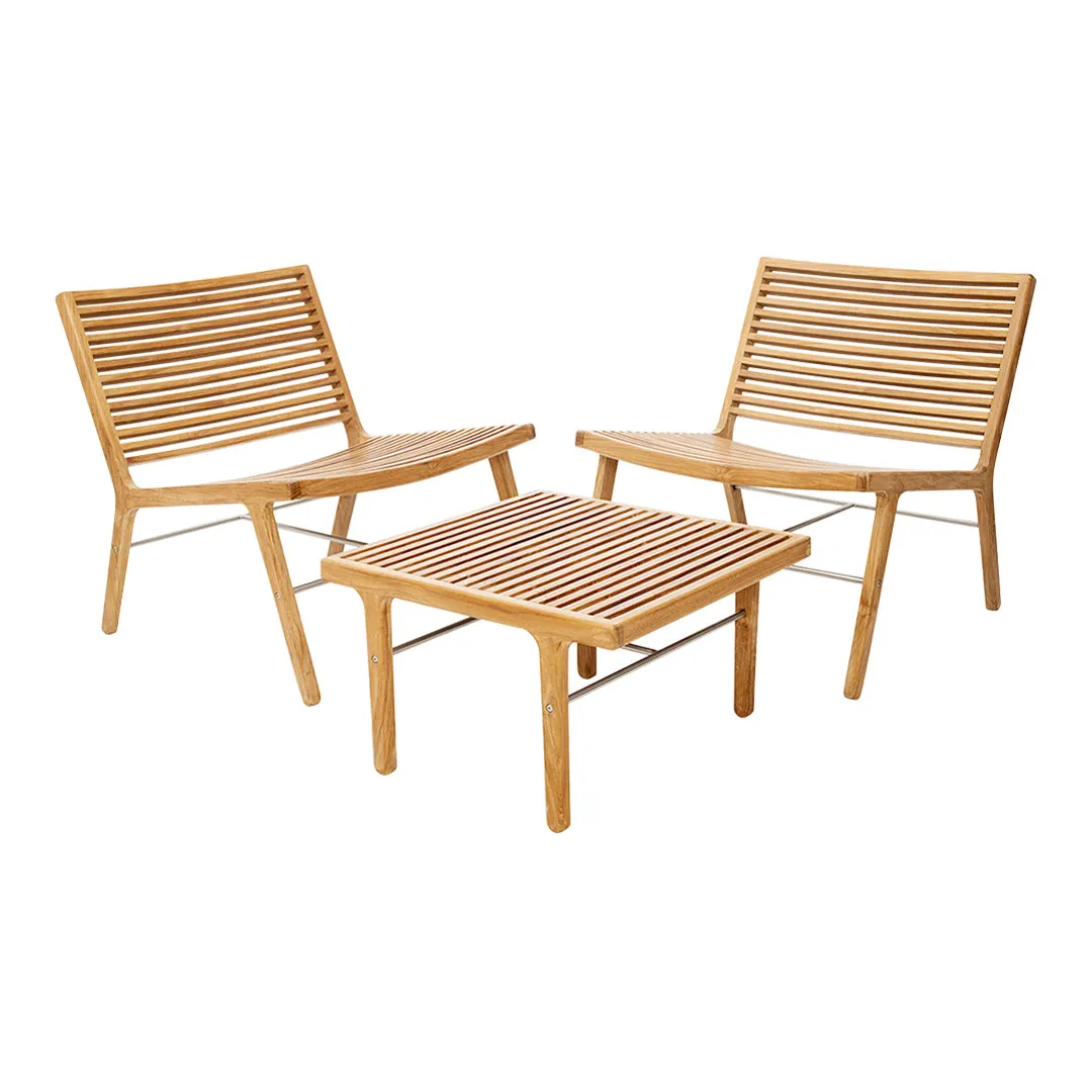 RIB Outdoor Lounge Table - Square
