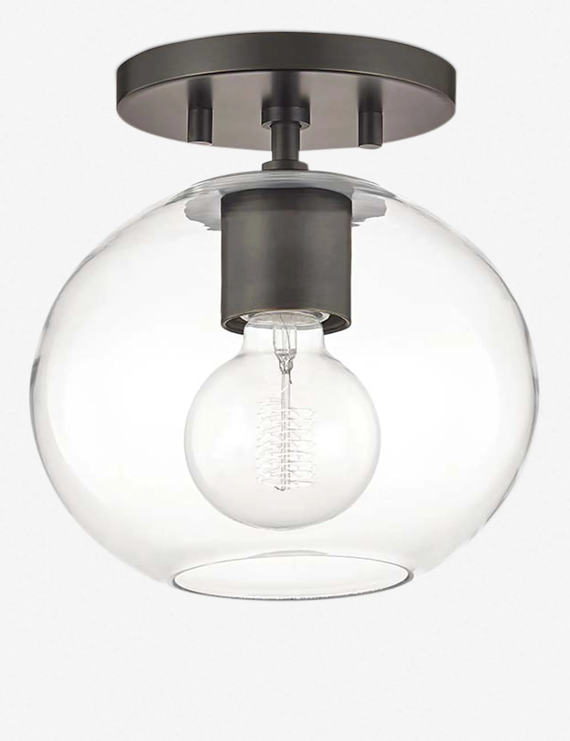 Robbie Semi Flush Light, Old Bronze Lulu and Georgia