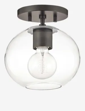 Robbie Semi Flush Light, Old Bronze Lulu and Georgia