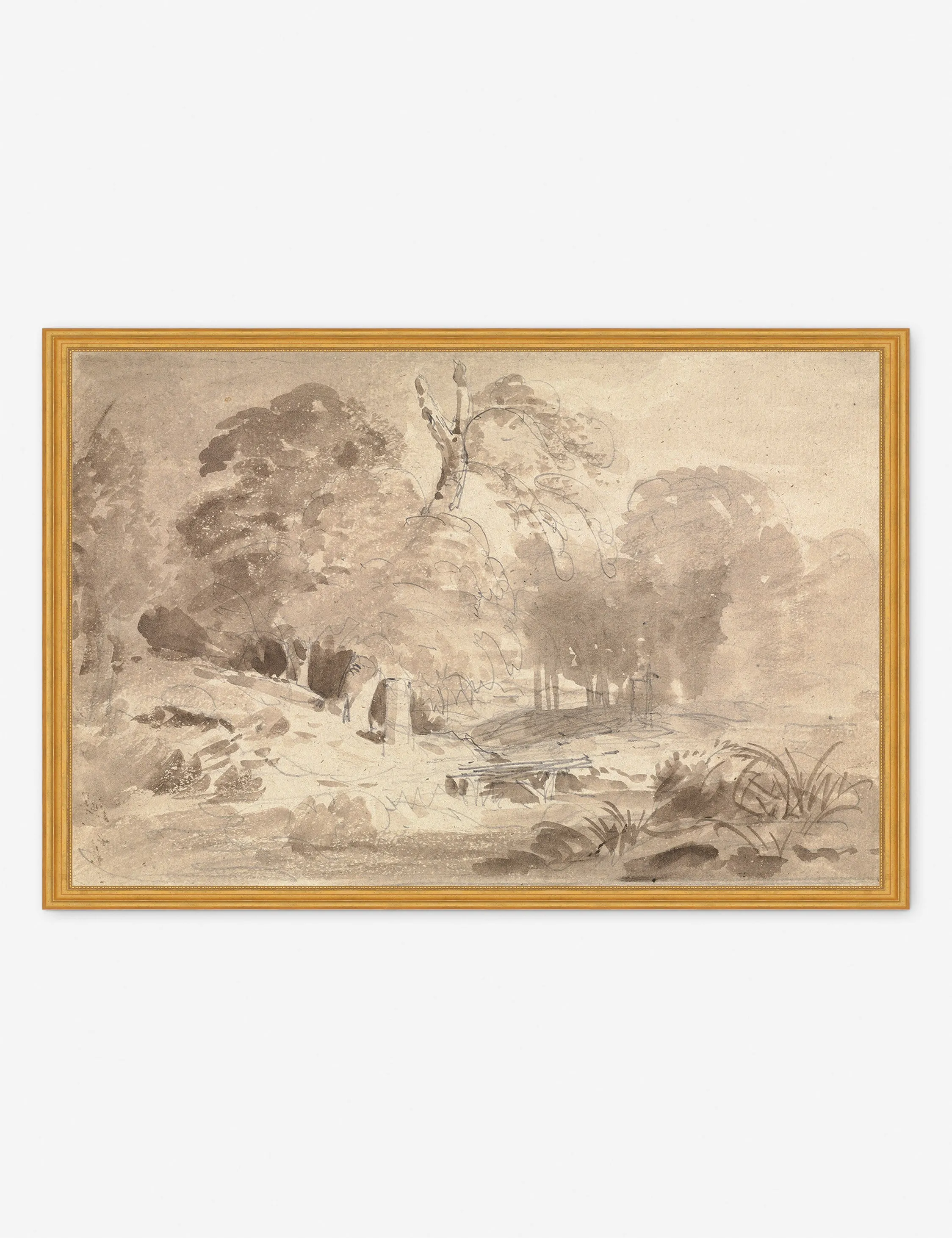 Rural Landscape in the Mark Brandenburg Print by Carl Blechen Lulu and Georgia