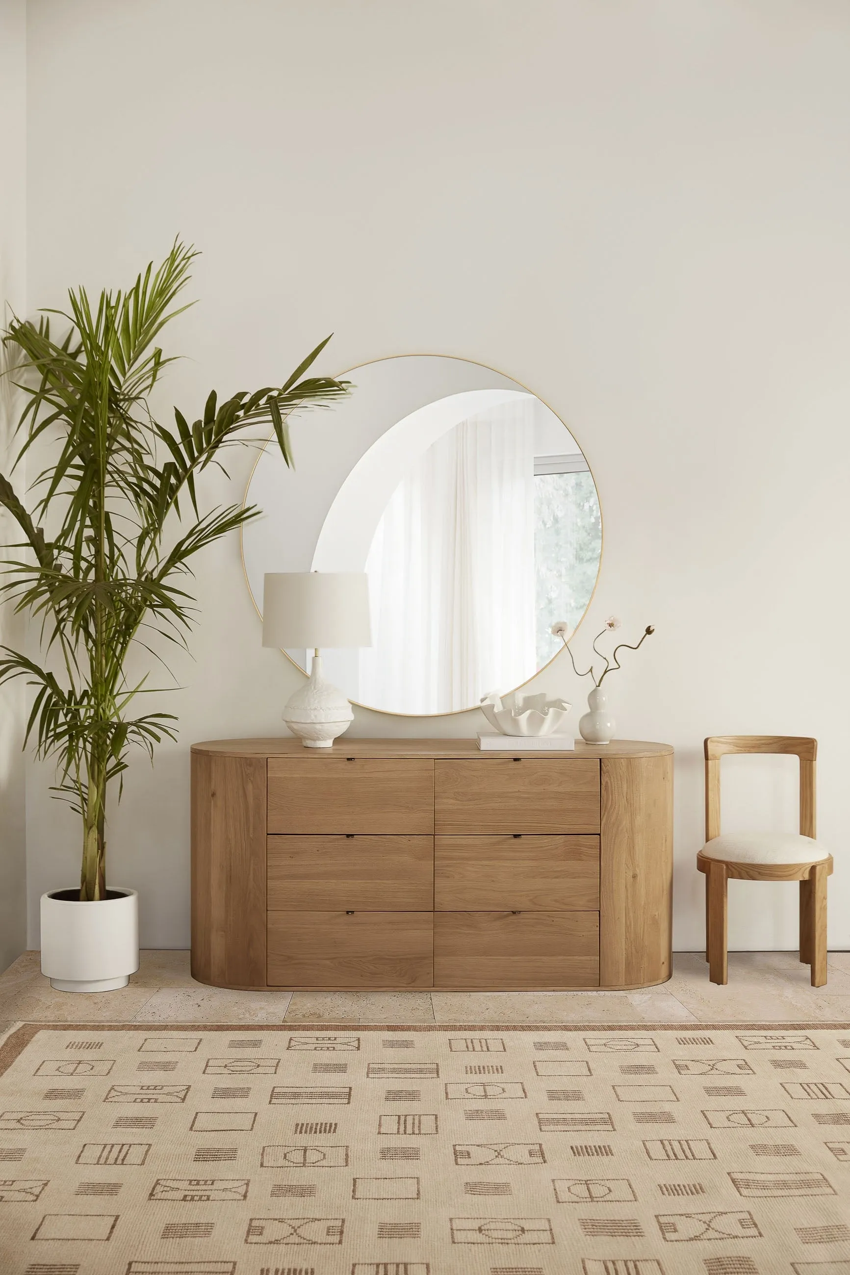 Saba Round Mirror Lulu and Georgia