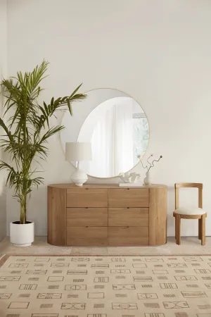 Saba Round Mirror Lulu and Georgia