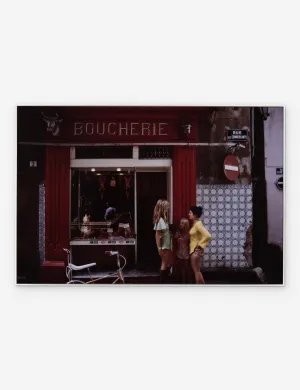 Saint-Tropez Boucherie Photography Print by Slim Aarons Lulu and Georgia