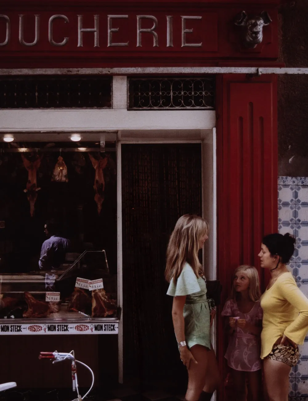 Saint-Tropez Boucherie Photography Print by Slim Aarons Lulu and Georgia