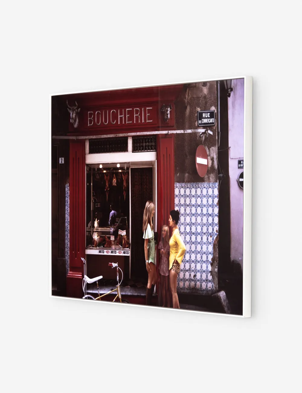 Saint-Tropez Boucherie Photography Print by Slim Aarons Lulu and Georgia