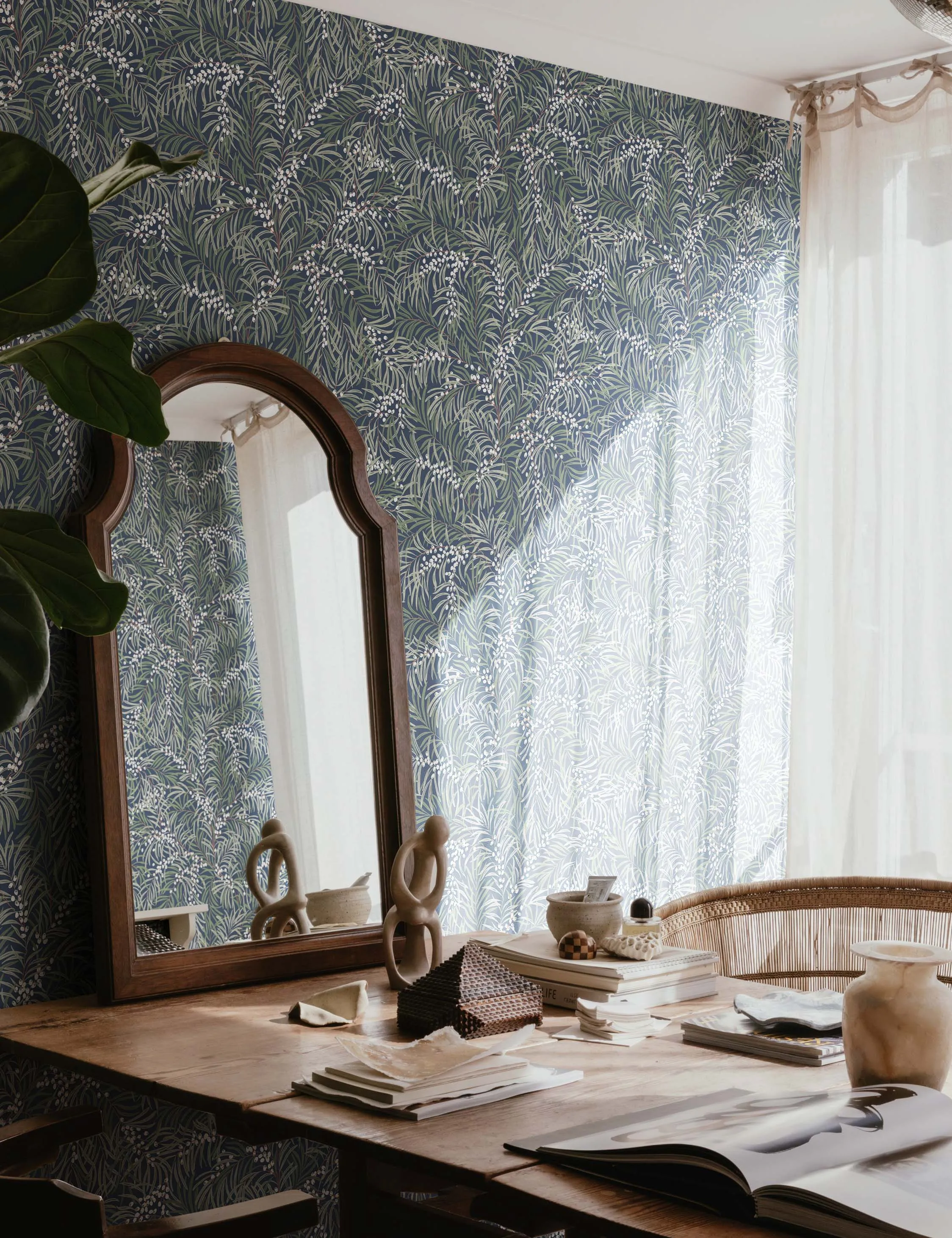 Scalamandre Idun Wallpaper by Sandberg Lulu and Georgia