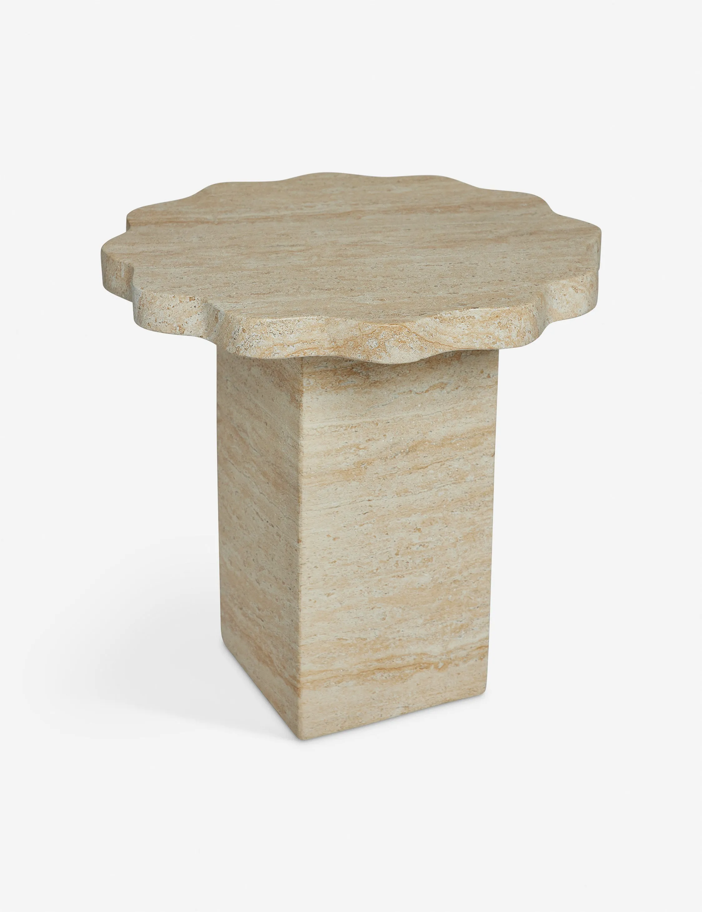 Scalloped Indoor / Outdoor Side Table by Sarah Sherman Samuel Lulu and Georgia