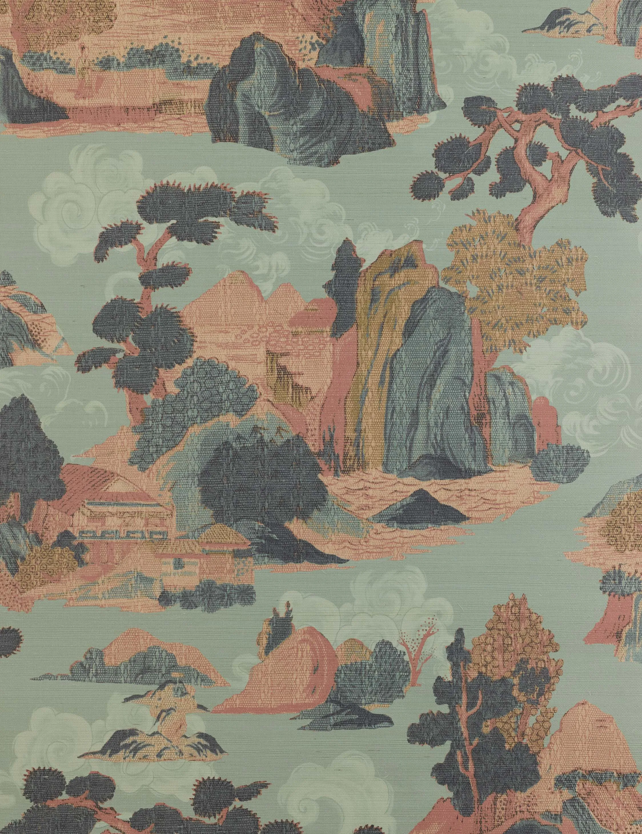 Scenic Landscape Grasscloth Wallpaper by Aimee Song Lulu and Georgia