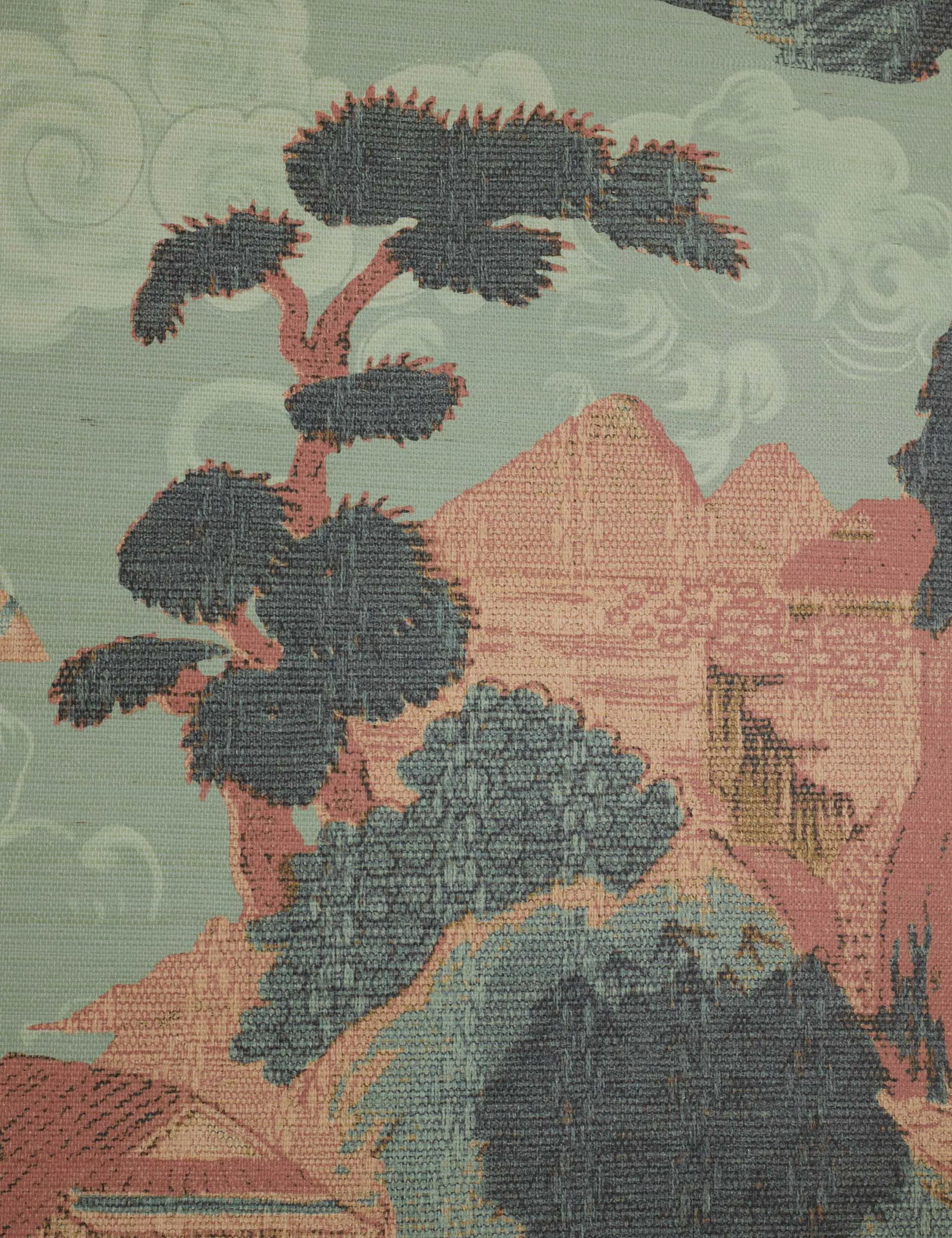 Scenic Landscape Grasscloth Wallpaper by Aimee Song Lulu and Georgia