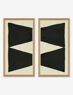 Sculpture I & II Prints (Set of 2) by Susan Hable Lulu and Georgia