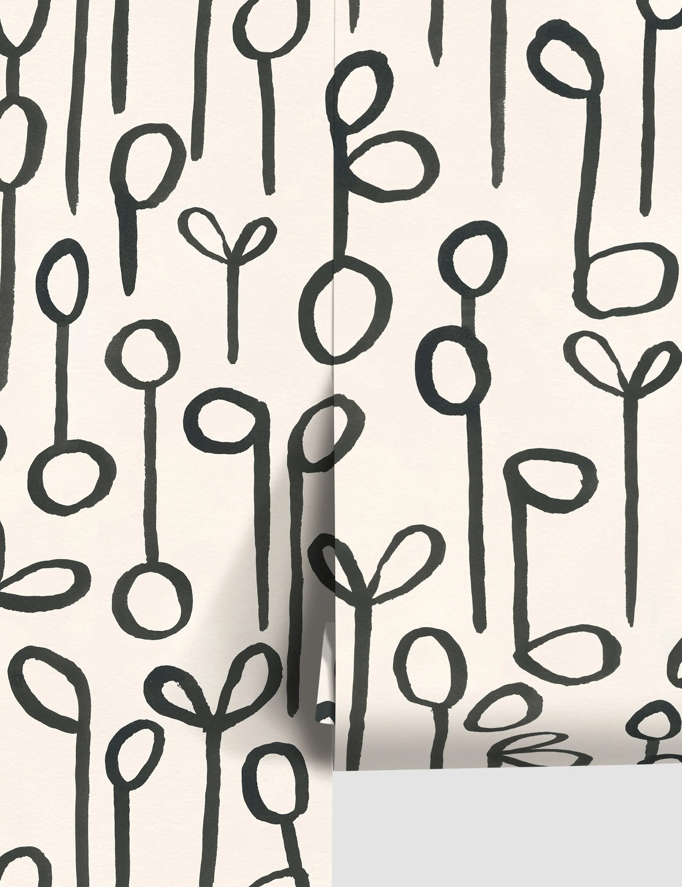 Seedlings Wallpaper by Susan Hable Lulu and Georgia