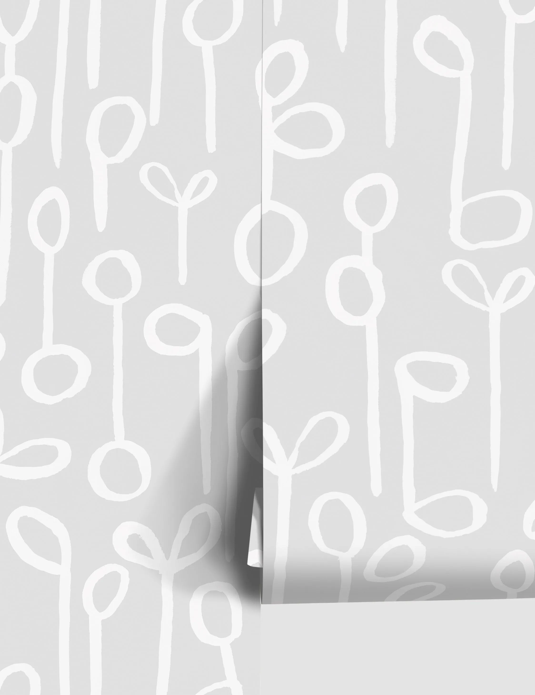 Seedlings Wallpaper by Susan Hable Lulu and Georgia
