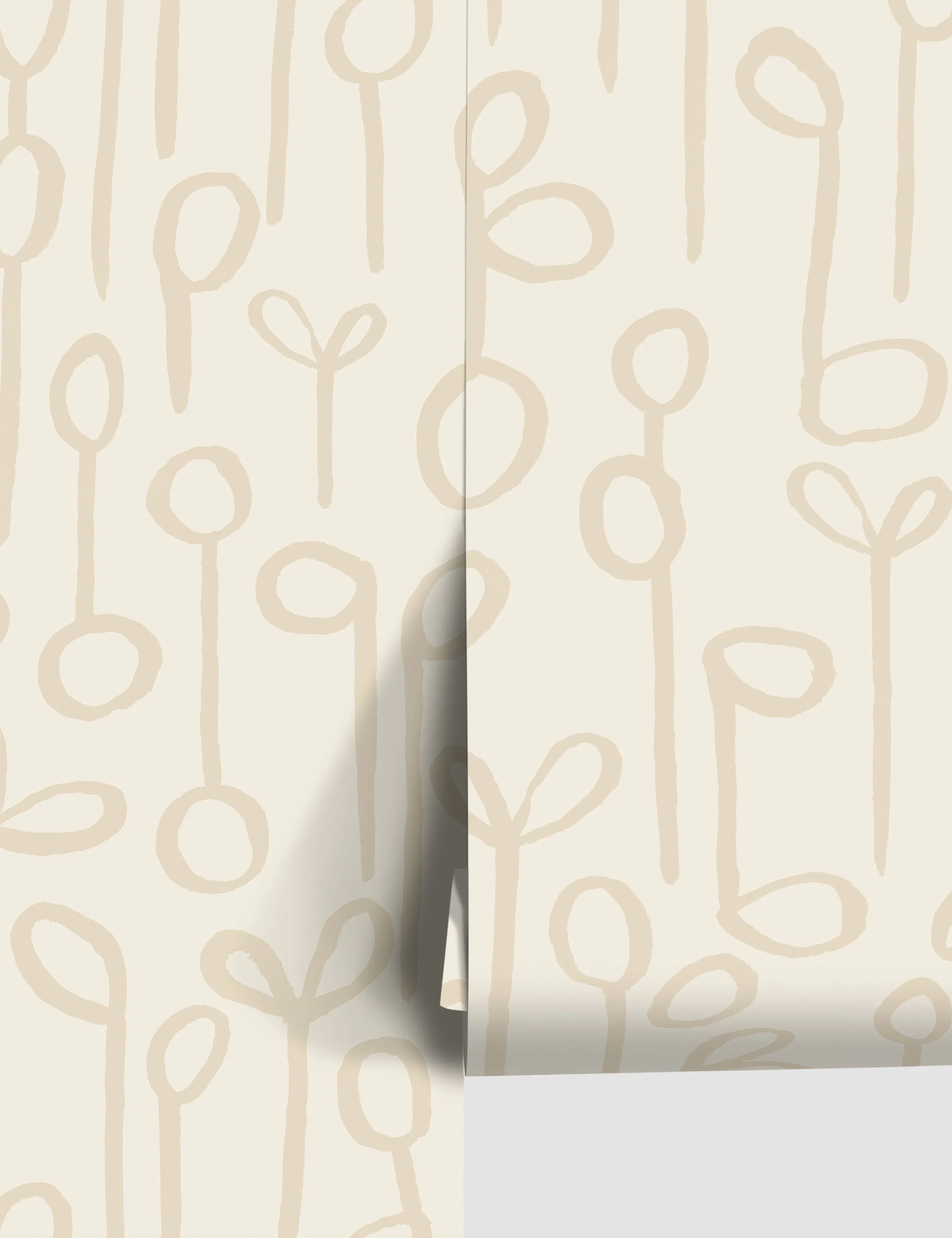Seedlings Wallpaper by Susan Hable Lulu and Georgia