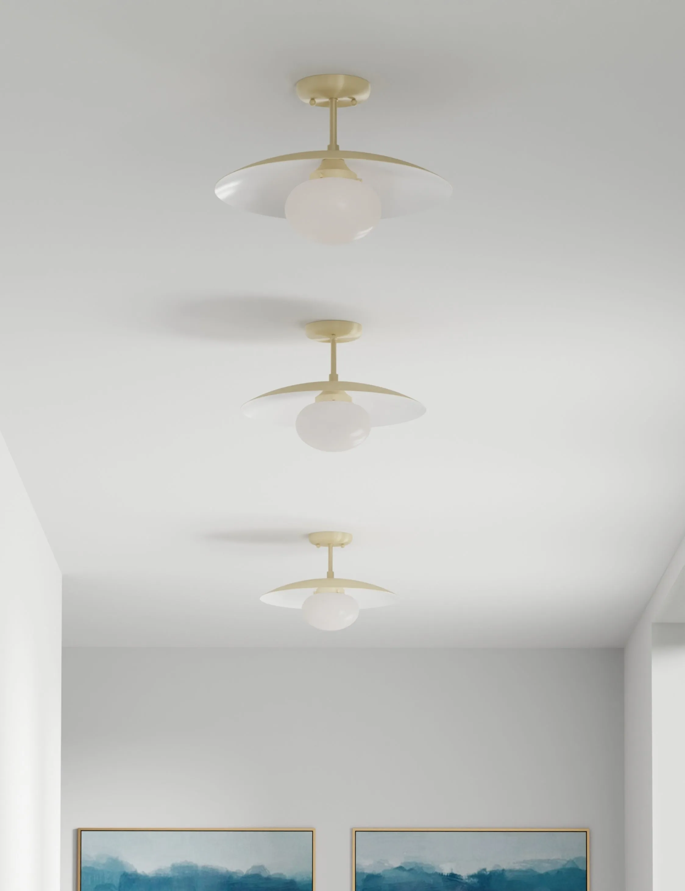 Shah Semi-Flush Mount Light Lulu and Georgia