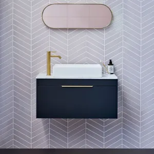 Shoreditch 850 Single Drawer Wall Hung Vanity Unit With Worktop