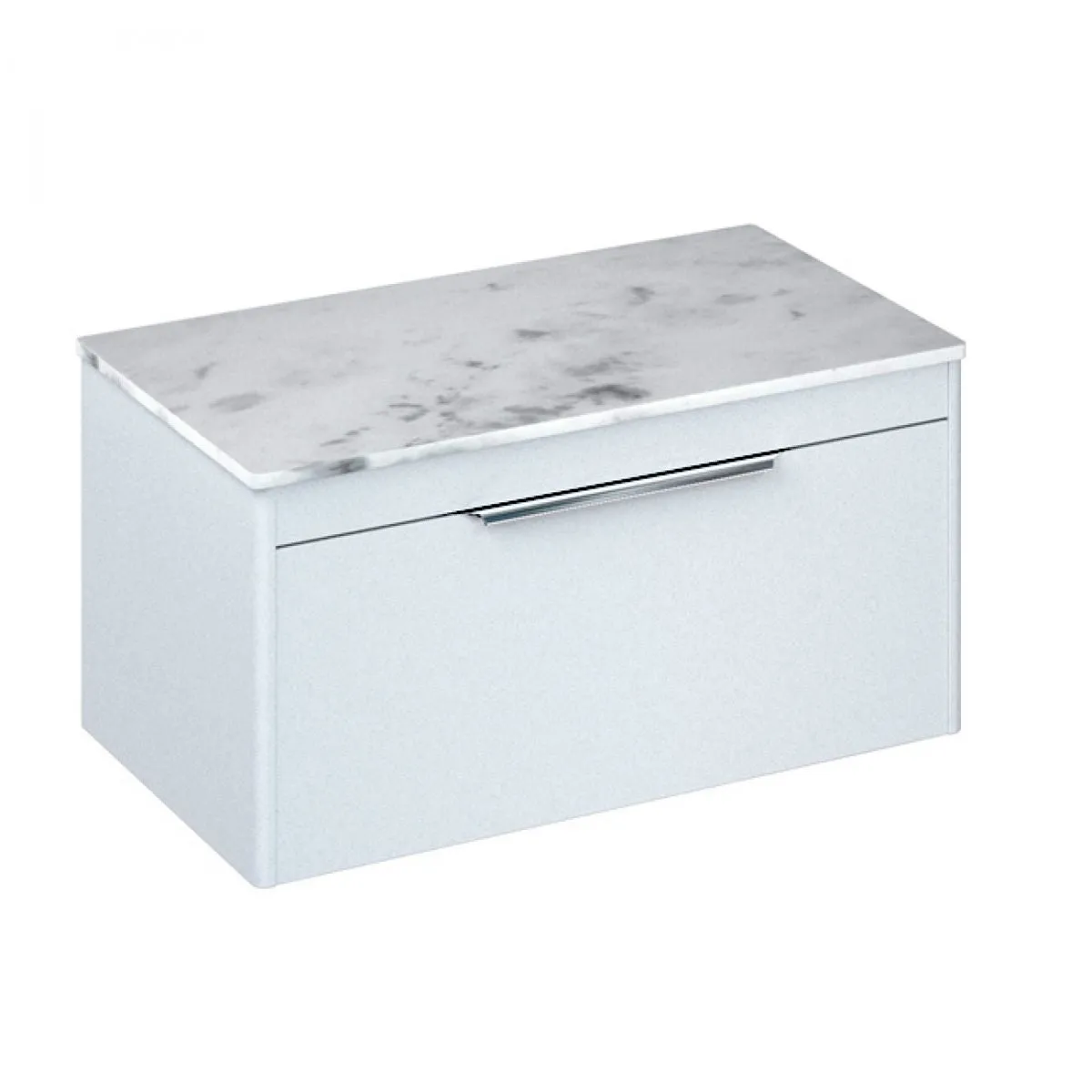 Shoreditch 850 Single Drawer Wall Hung Vanity Unit With Worktop