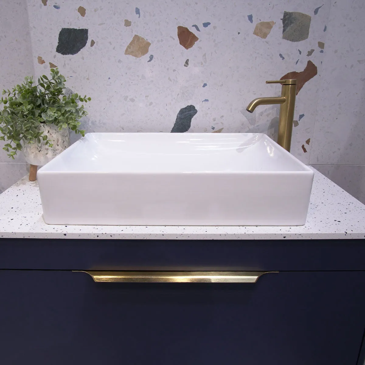 Shoreditch 850 Wall Mounted 2 Drawer Vanity Unit With Worktop